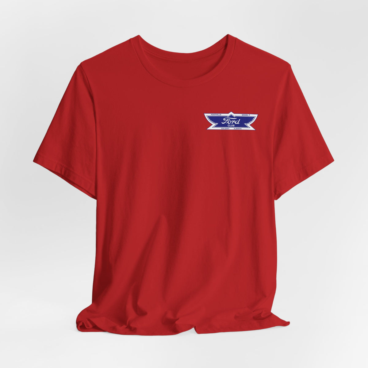 Foothills Model T Club Unisex Soft Tee - Front and Back Logos
