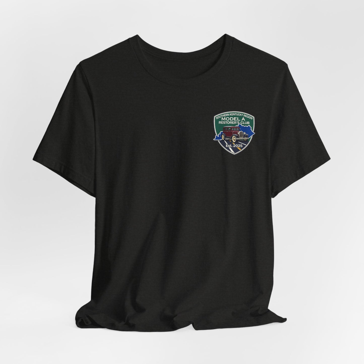 Southern Kentucky Region Model A Restorer's Club T‑Shirt — Front and Back Logos Unisex Jersey Short Sleeve Tee