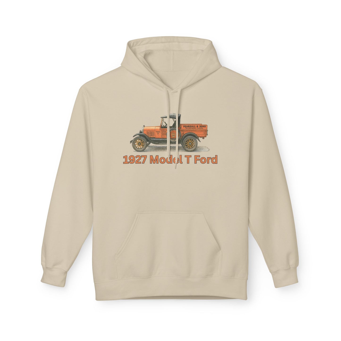 1927 Model T Ford Pickup Hoodie — Pearsall & Sons Williamsburg, Virginia Graphic