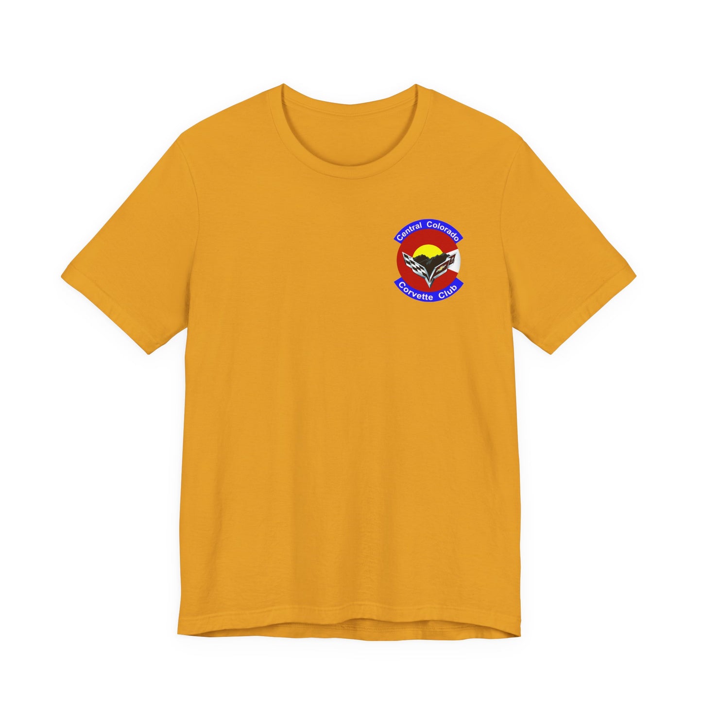Central Colorado Corvette Club T‑Shirt — Front and Back Logos