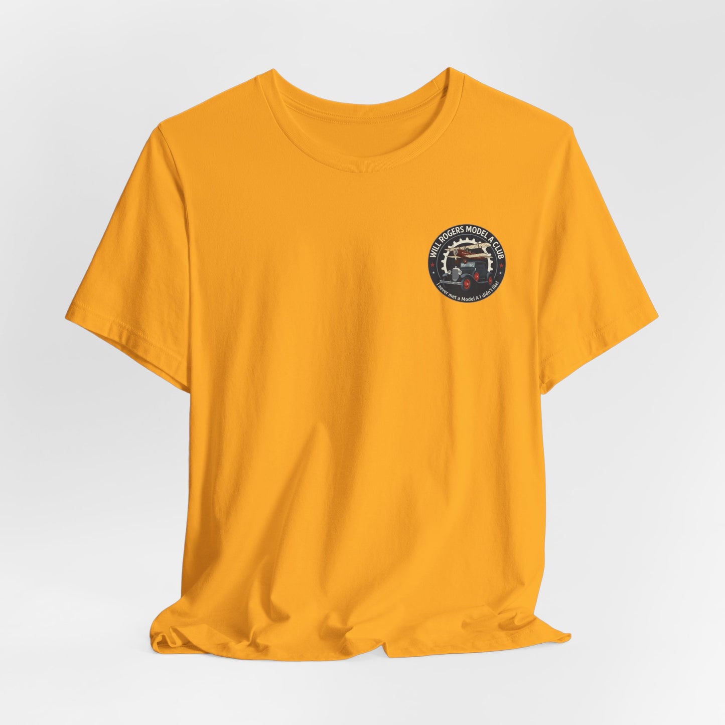 Will Rogers Model A Club (small front logo) Unisex Jersey Tee