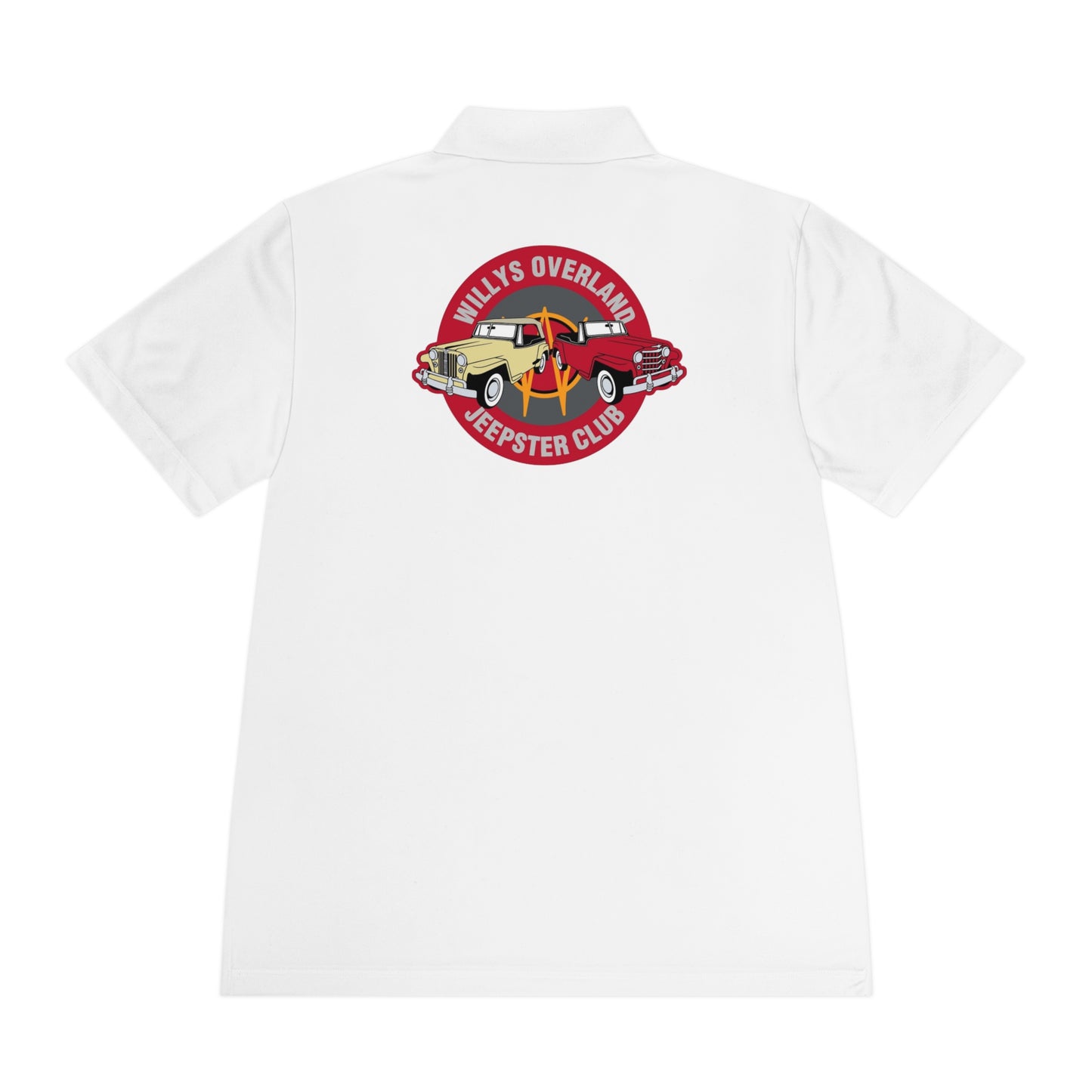 Willys Overland Jeepster Club Polo Shirt — Classic Car Club Printed Logo Polo