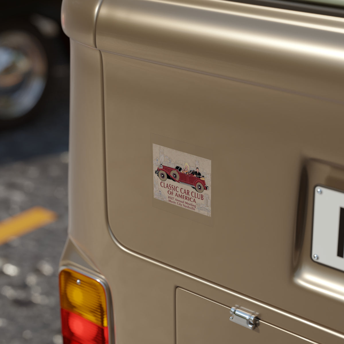 Classic Car Club of America Nashville 2027 Sticker (Transparent Outdoor, Square)