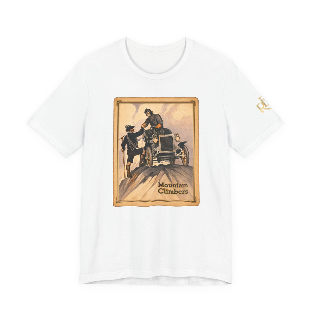 REO Mountain Climbers Vintage Tee — Unisex Soft Short Sleeve Tee