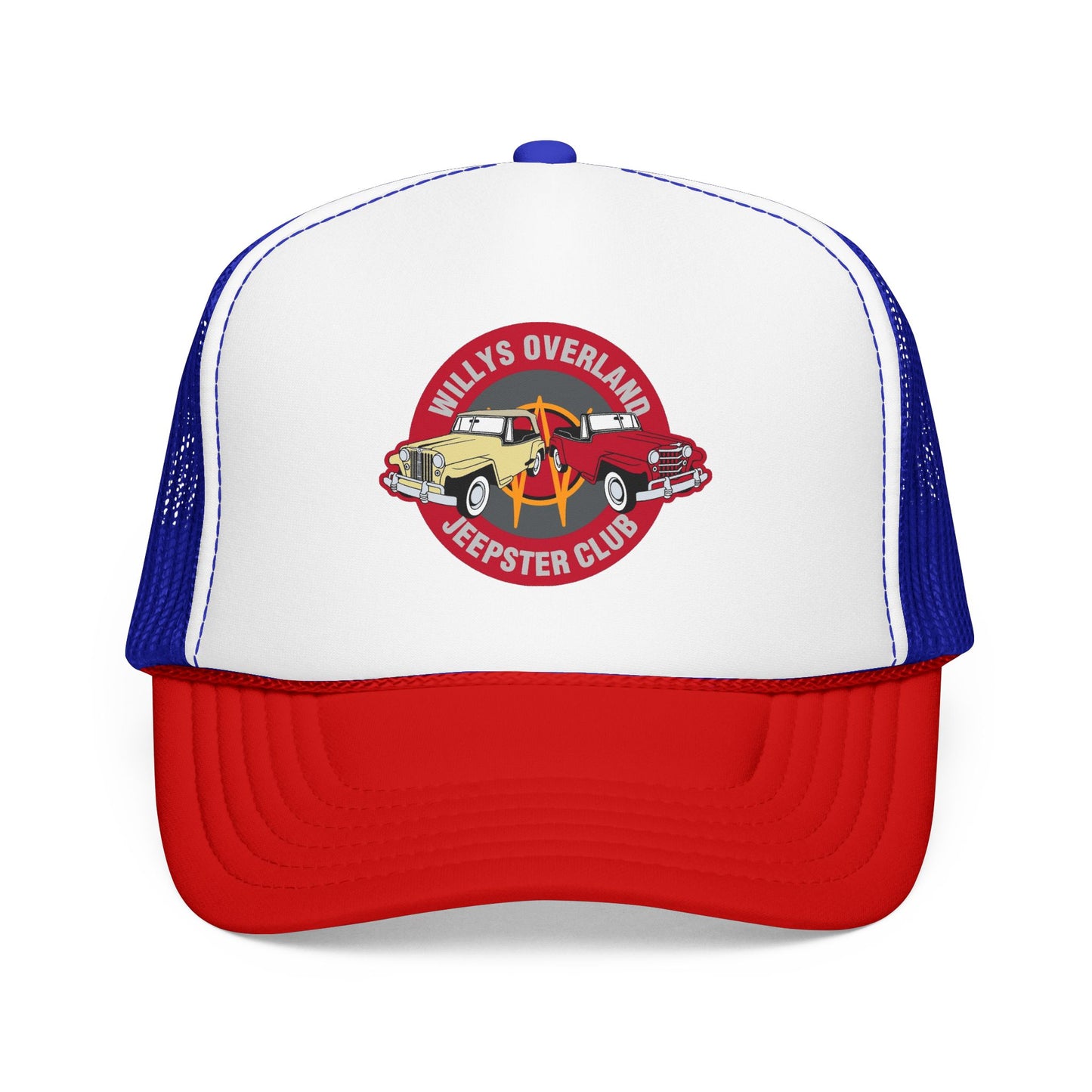Willys Overland Jeepster Club Printed Trucker Hat