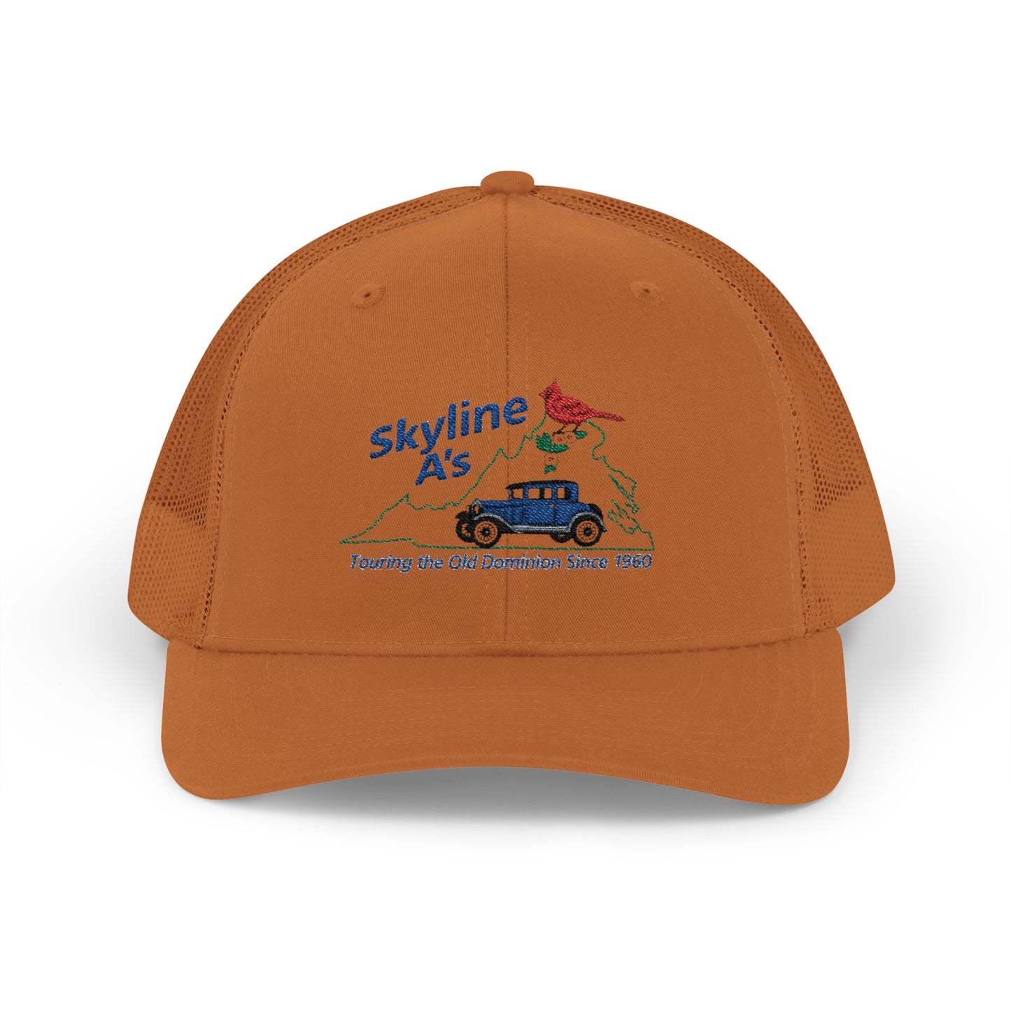 Skyline A's Vintage Tractor Snapback Trucker Hat (Embroidered)