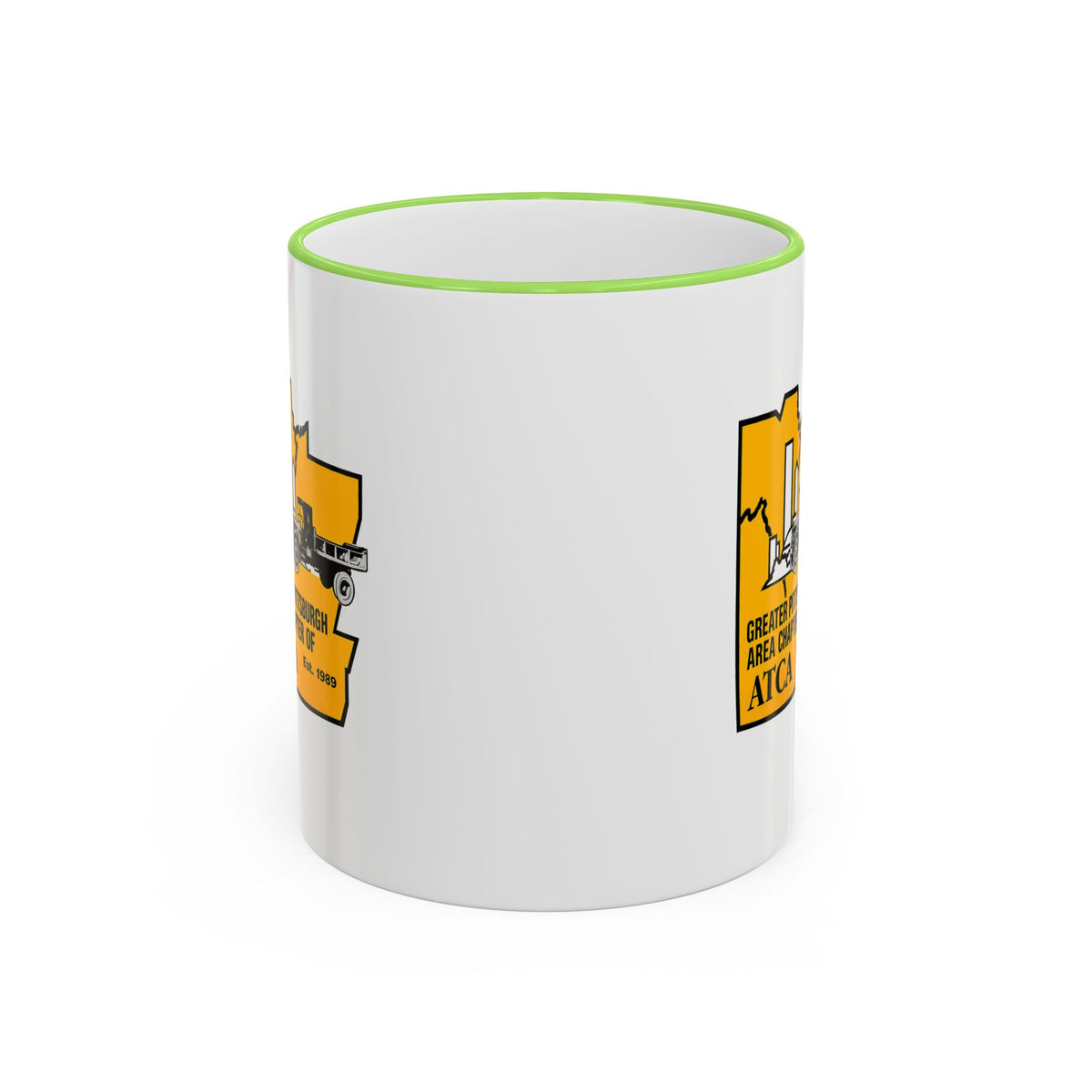 Greater Pittsburgh Area Chapter of ATCA Coffee Mug with Accent Rim & Handle