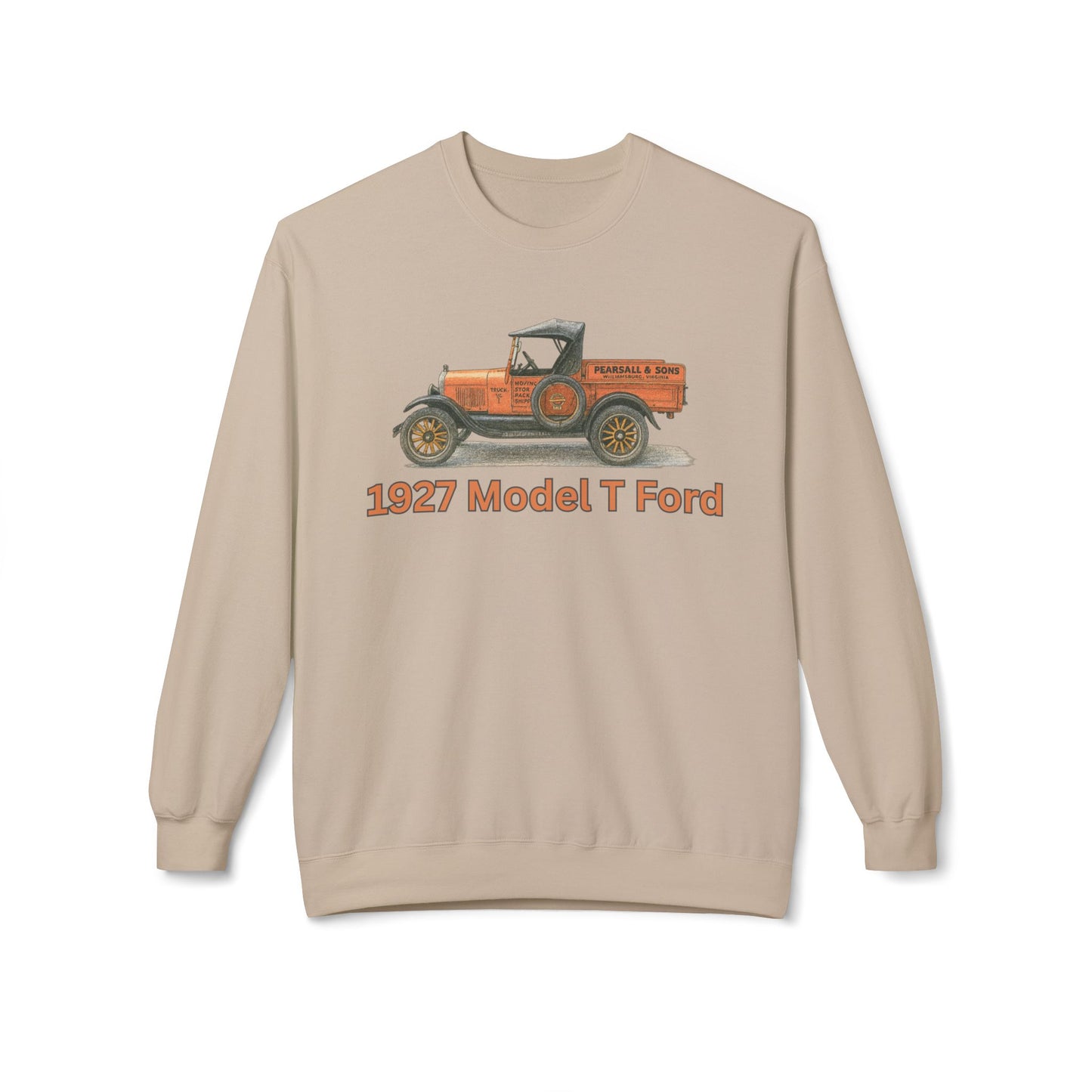1927 Model T Ford Pickup Crewneck Sweatshirt — Pearsall & Sons Williamsburg Graphic