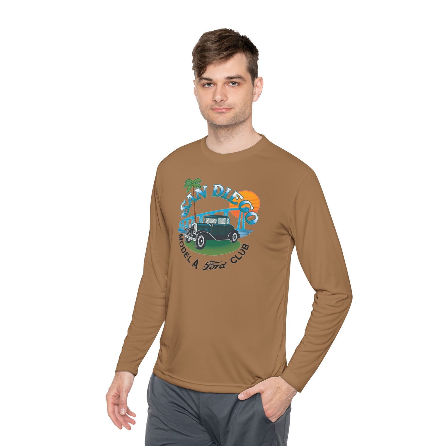 San Diego Model A Ford Club — Unisex Lightweight Long Sleeve Tee
