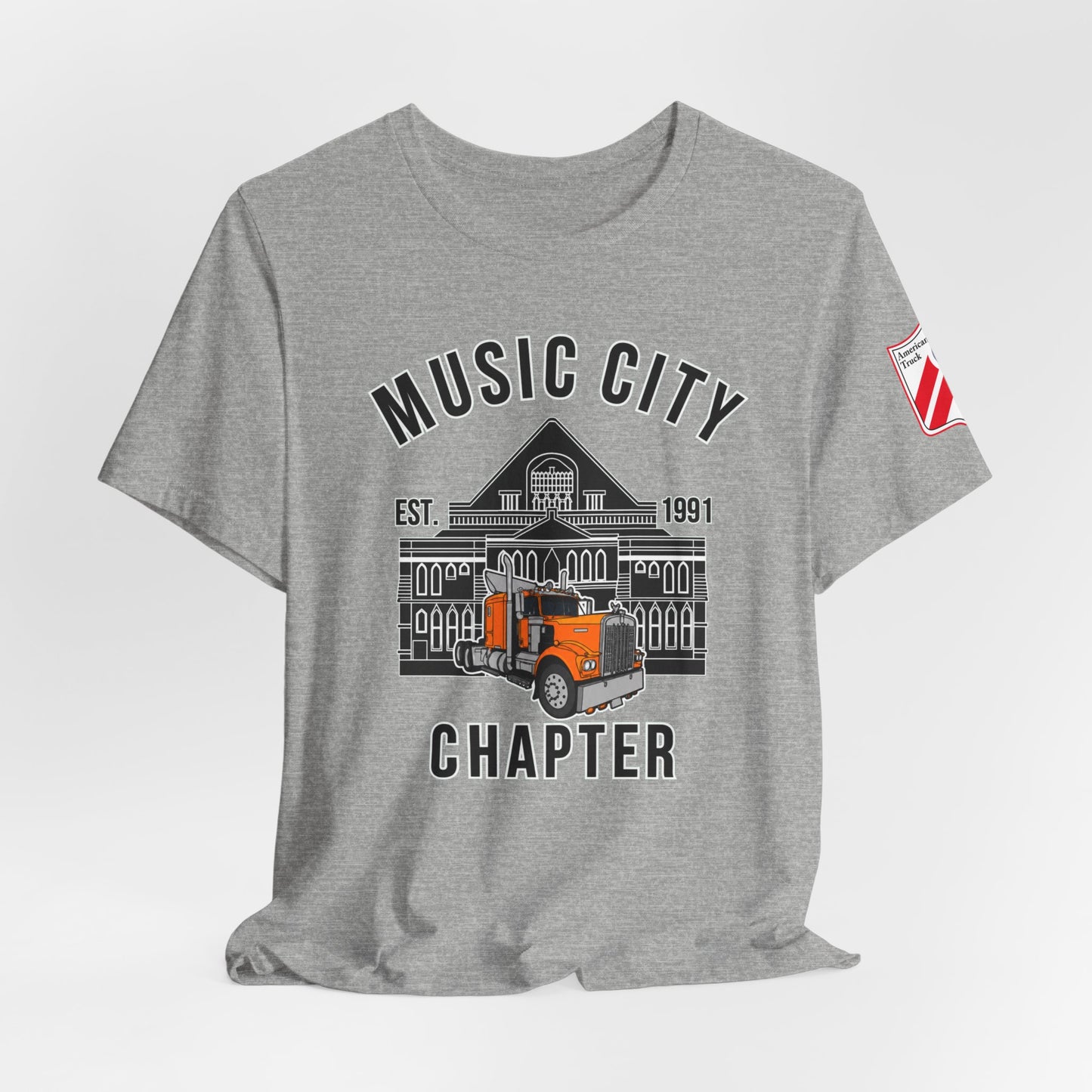 Music City Chapter ATHS Tee — Front Logo and Left Sleeve Logo