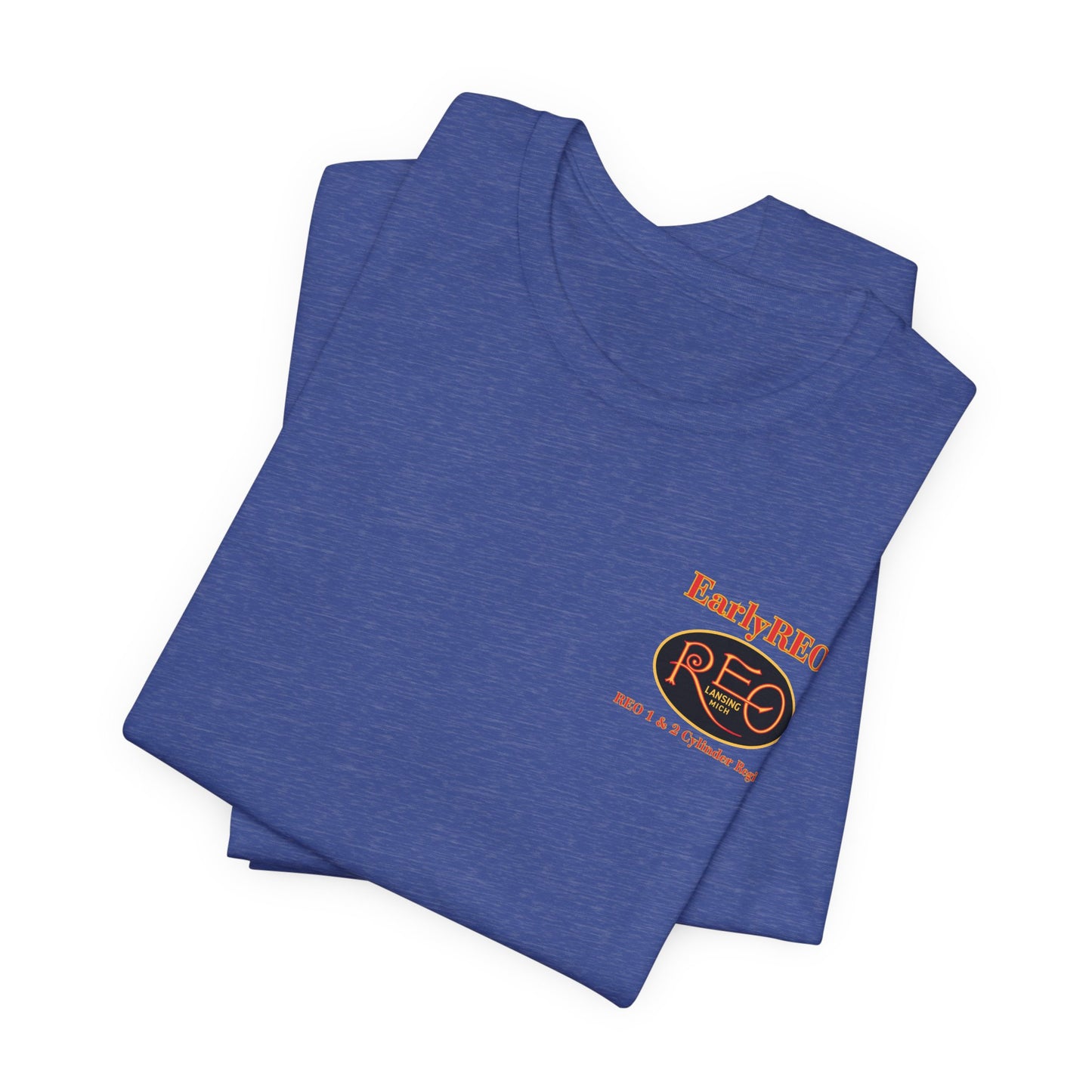 REO Lansing Michigan Mountain Climbers Tee — Unisex Soft Short Sleeve Tee