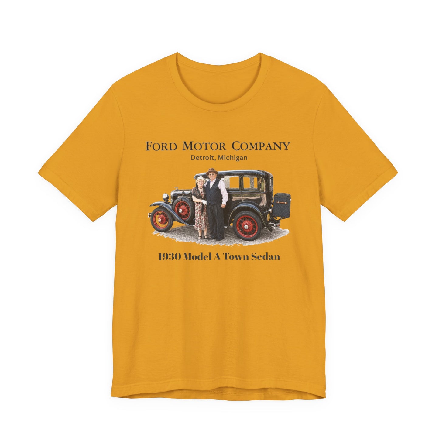 1930 Ford Model A Town Sedan Tee — Unisex Jersey Short Sleeve Tee