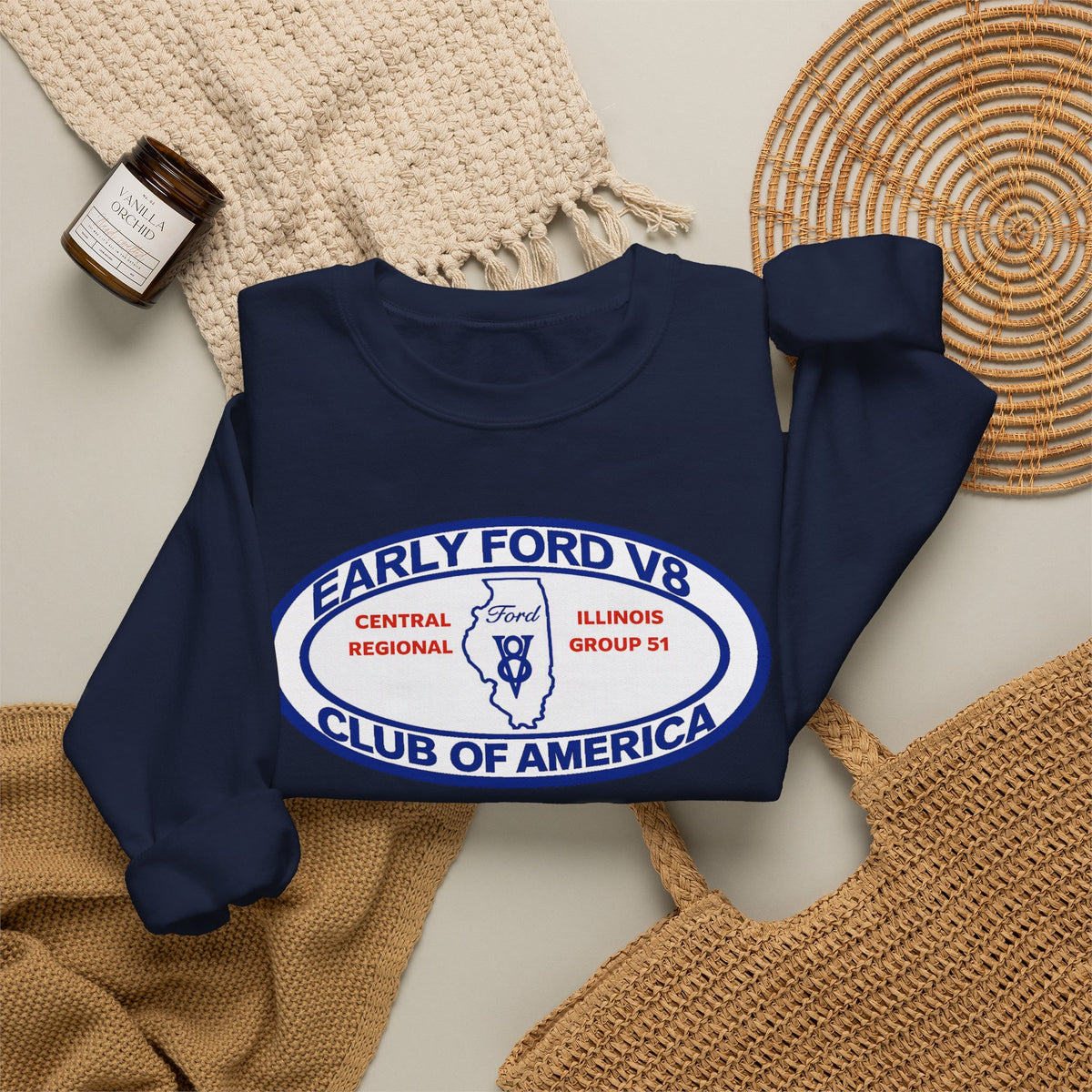 Central Illinois Early Ford V8 Unisex Heavy Blend™ Crewneck Sweatshirt