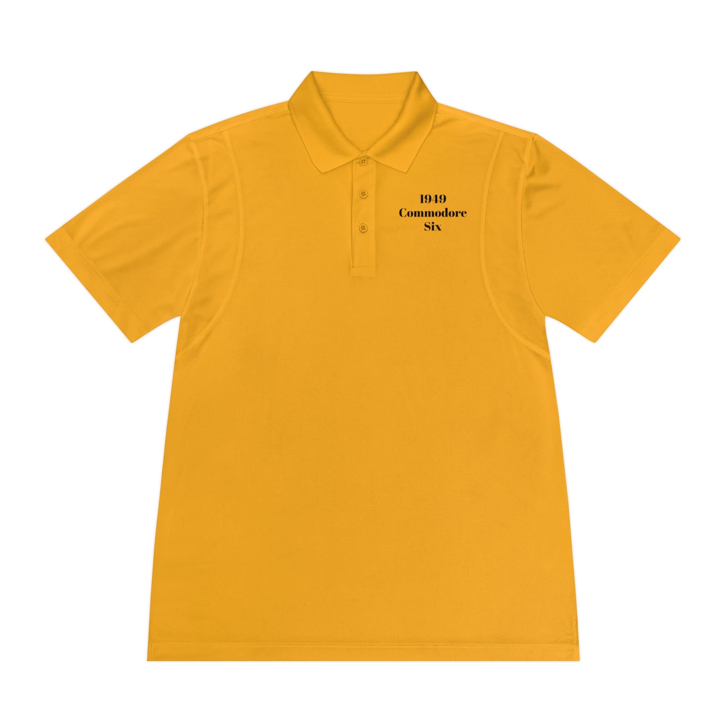 1949 Hudson Commodore Six Polo Shirt — Vintage Hudson Car Graphic Men's Sport Polo (DT)