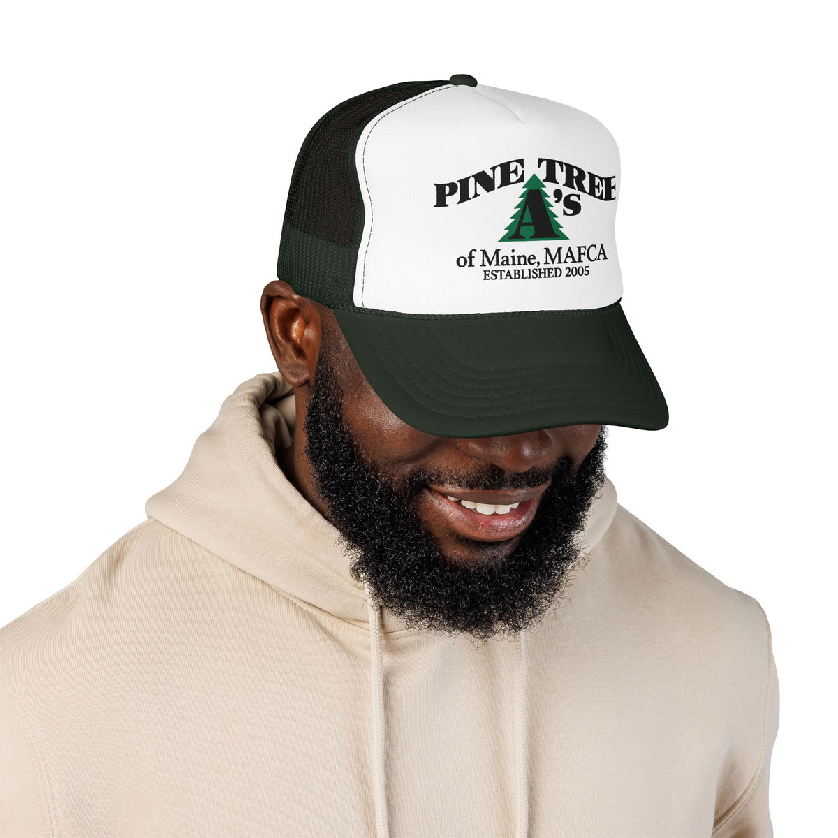 Pine Tree A's of Maine, MAFCA Foam Printed Trucker Hat