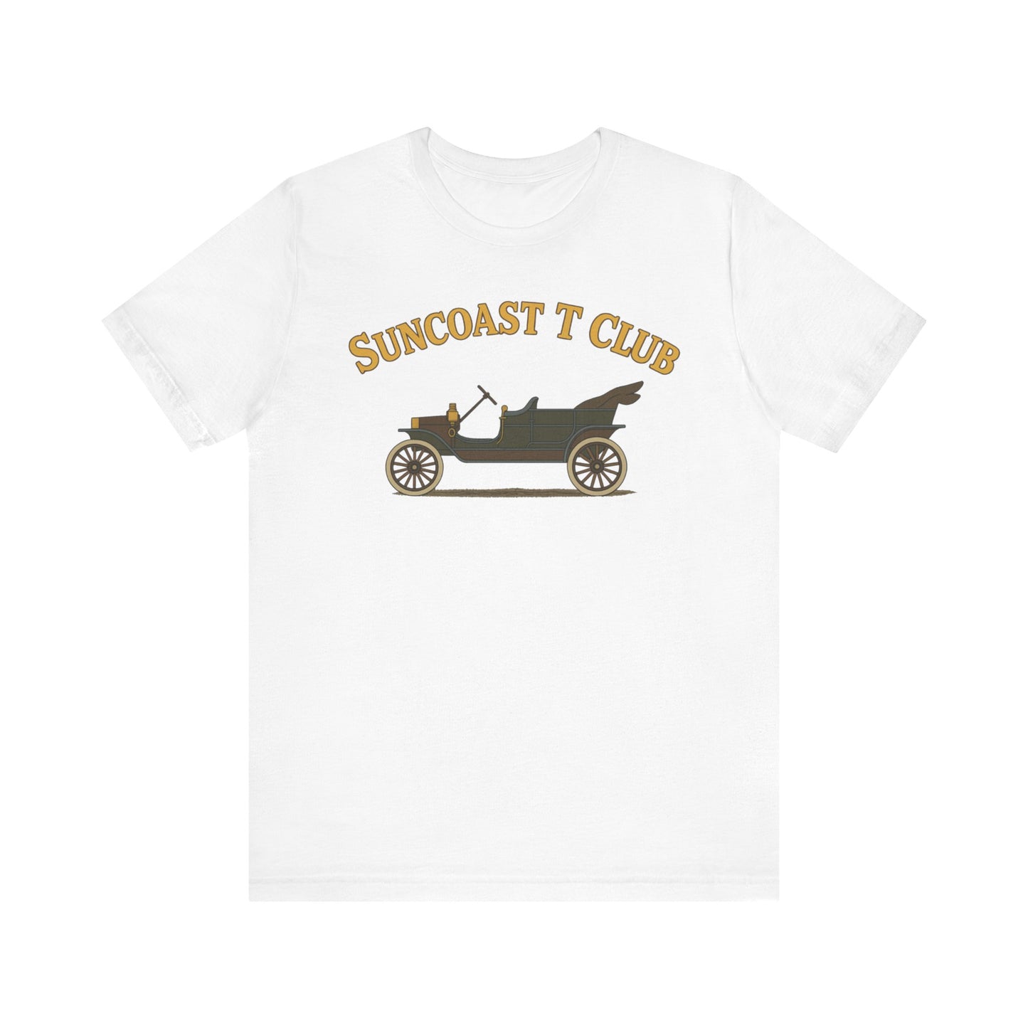 Suncoast T Club - Graphic Tee, Retro T-Shirt for Car Lovers, Classic Style Tee for Every Occasion