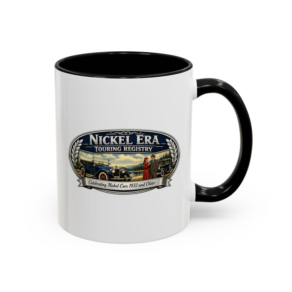 Nickel Era Touring Registry Coffee Mug — Vintage Classic Car Enthusiast Gift