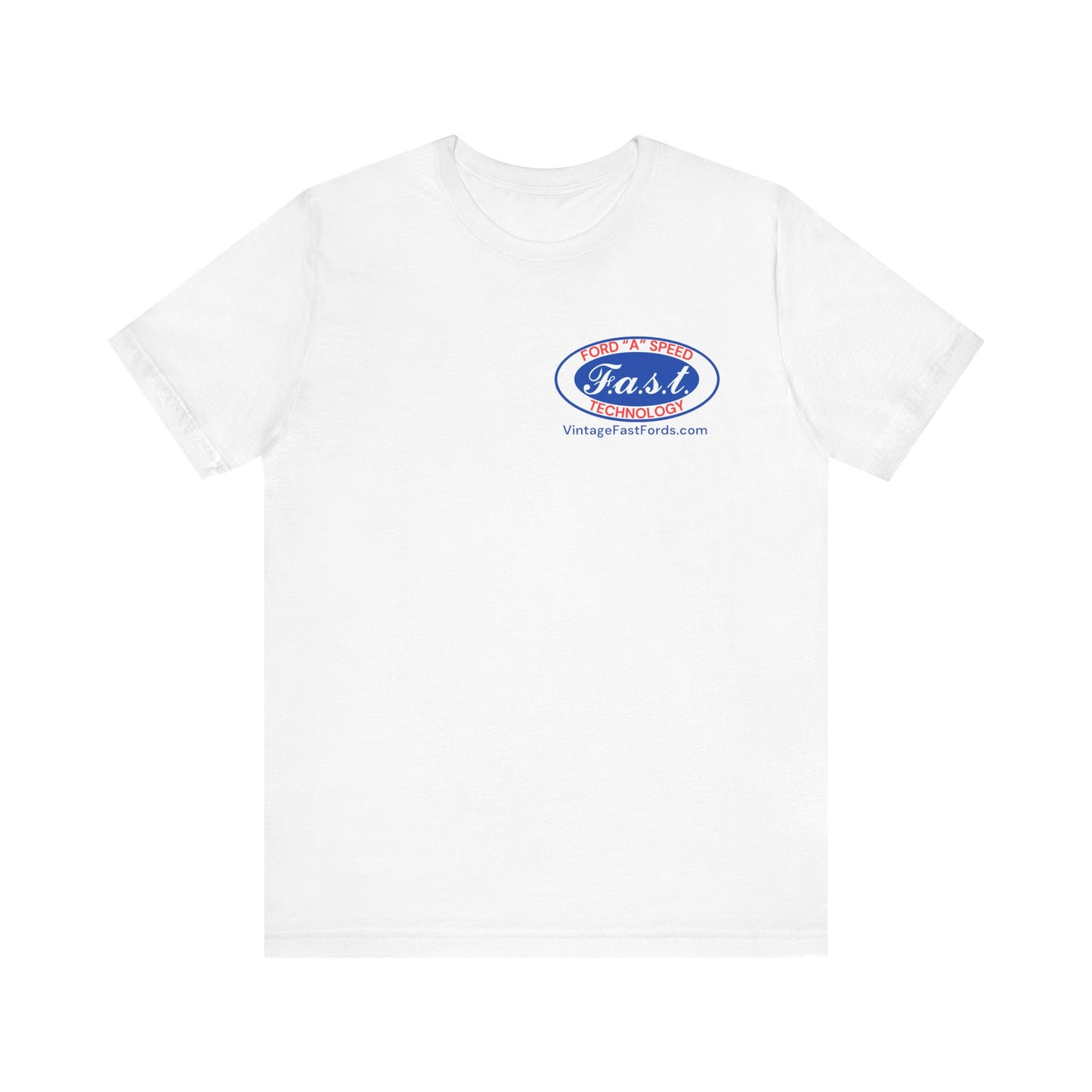 F.a.s.t. Ford "A" Speed Technology (single logo) - Grey Short Sleeve T-Shirt for Casual Style