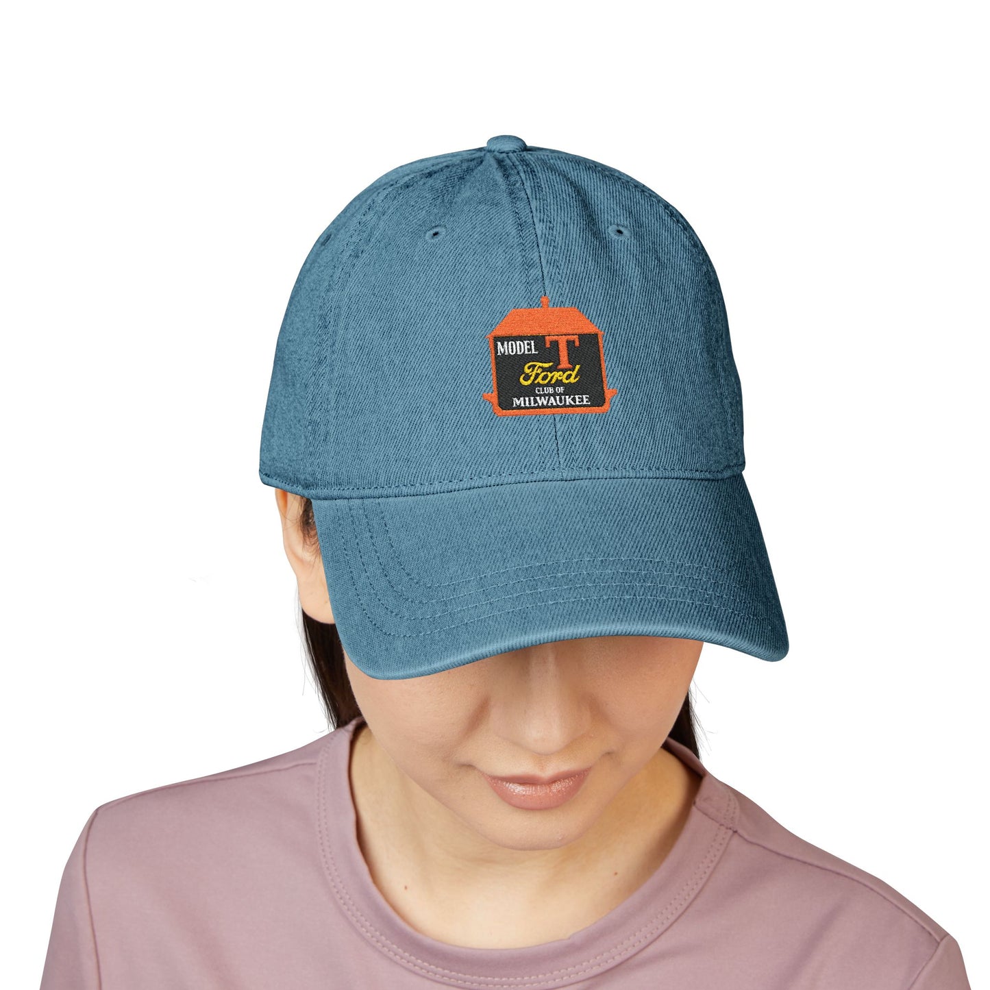 Greater Milwaukee Model T Ford Club Embroidered Denim Hat — Logo Cap