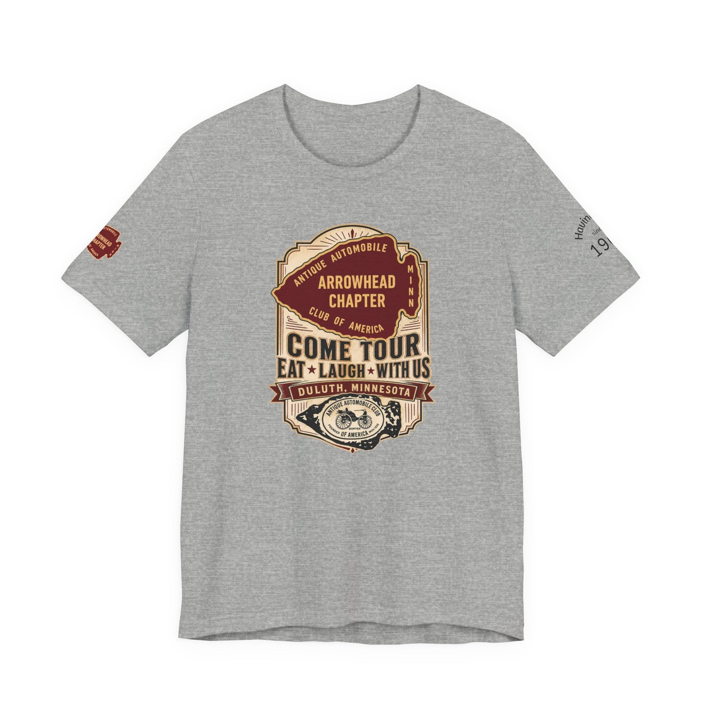 Arrowhead Chapter Tee — "Come Tour, Eat Laugh With Us" Vintage Club Shirt