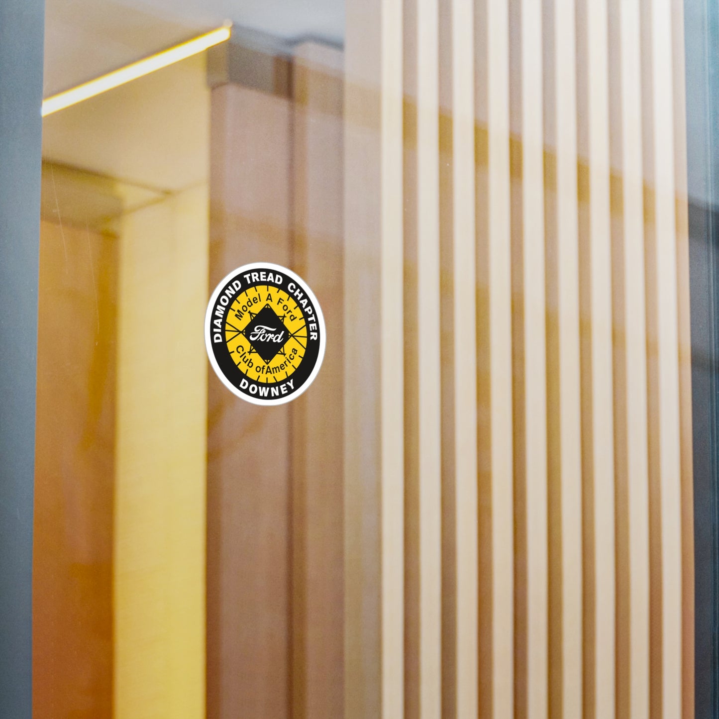 Diamond Tread Chapter Ford Club Vinyl Sticker — Kiss-Cut Decal