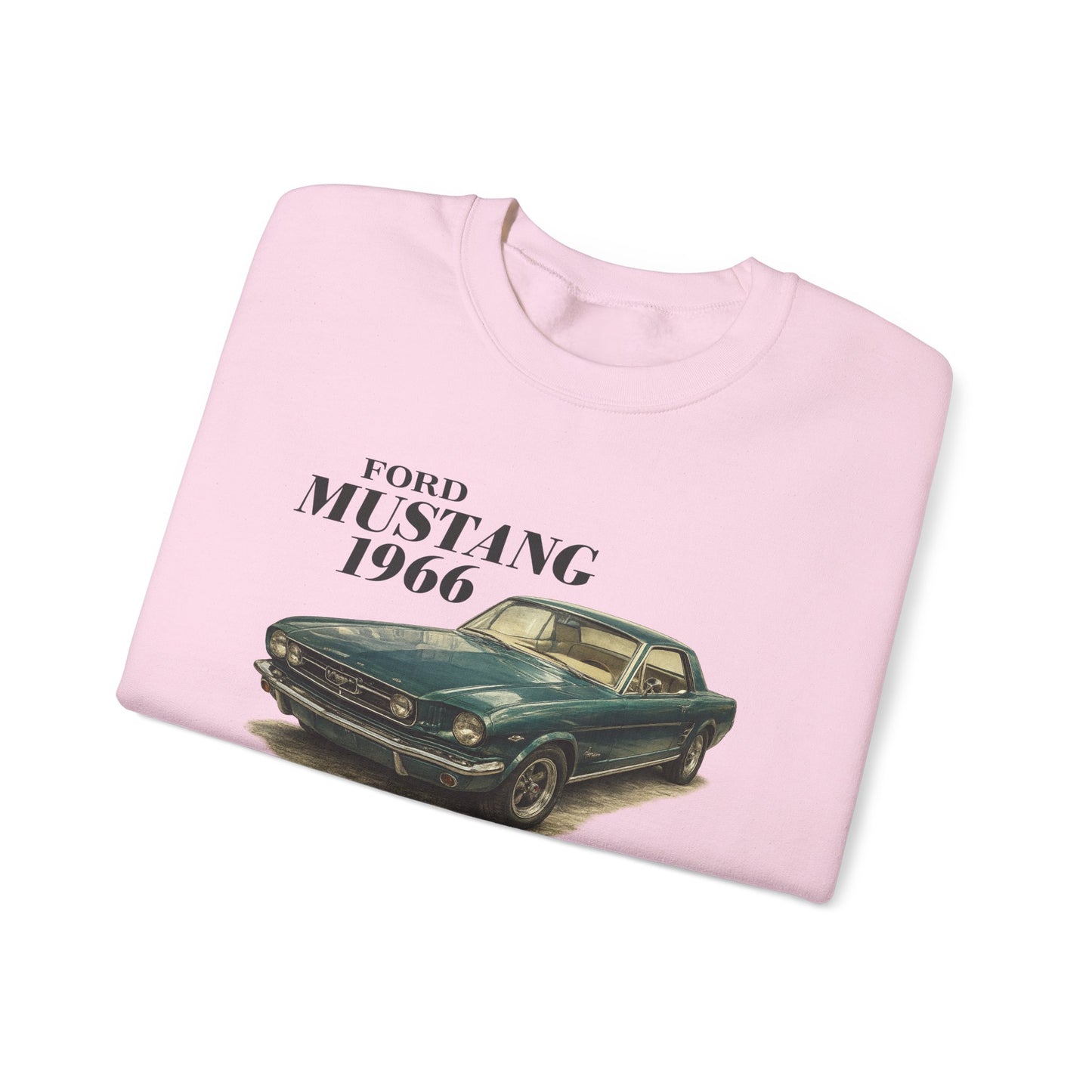 1966 Ford Mustang Sweatshirt — Vintage Classic Car Crewneck (Rick C)