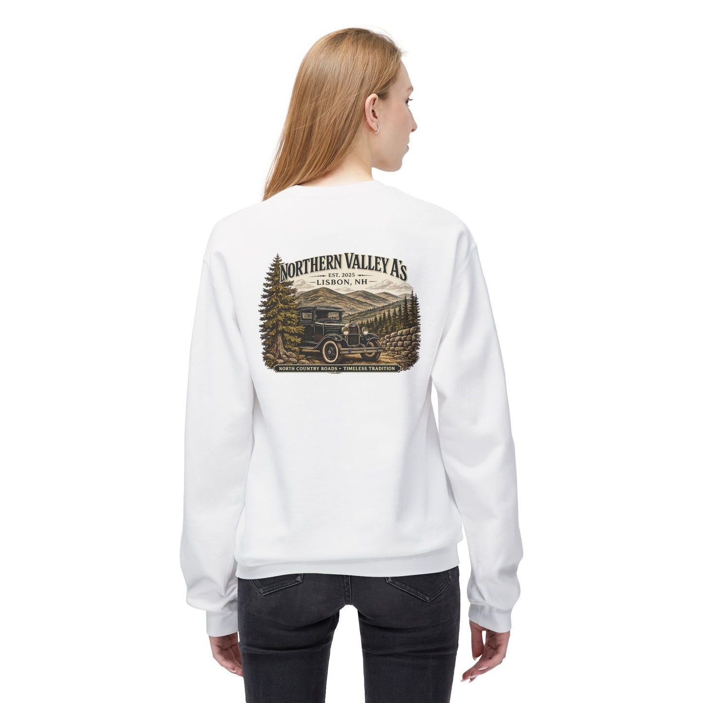 Northern Valley A's Vintage Crewneck Sweatshirt