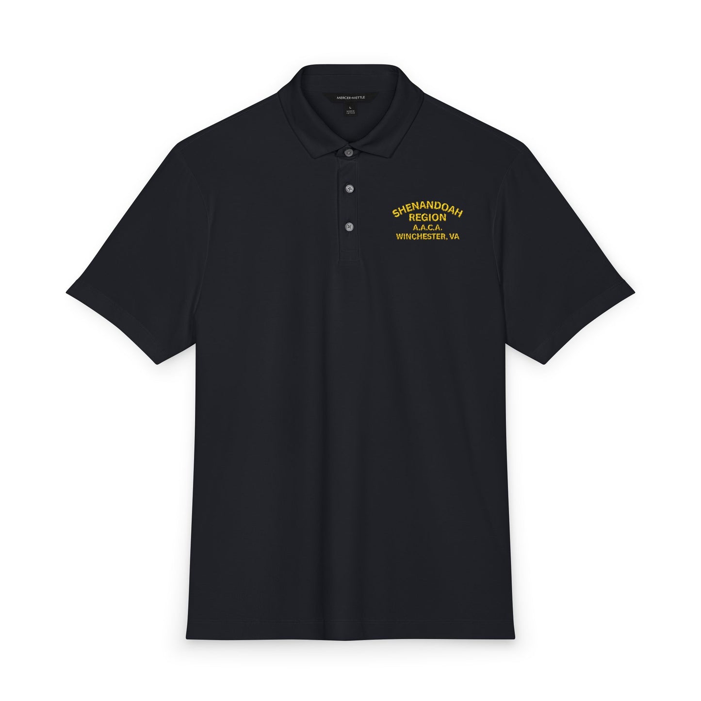 Shenandoah Region AACA Men's Stretch Polo — Embroidered Chest Logo