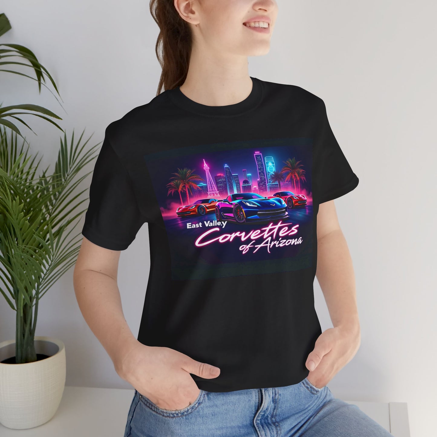 East Valley Corvettes of Arizona Retro Neon Tee