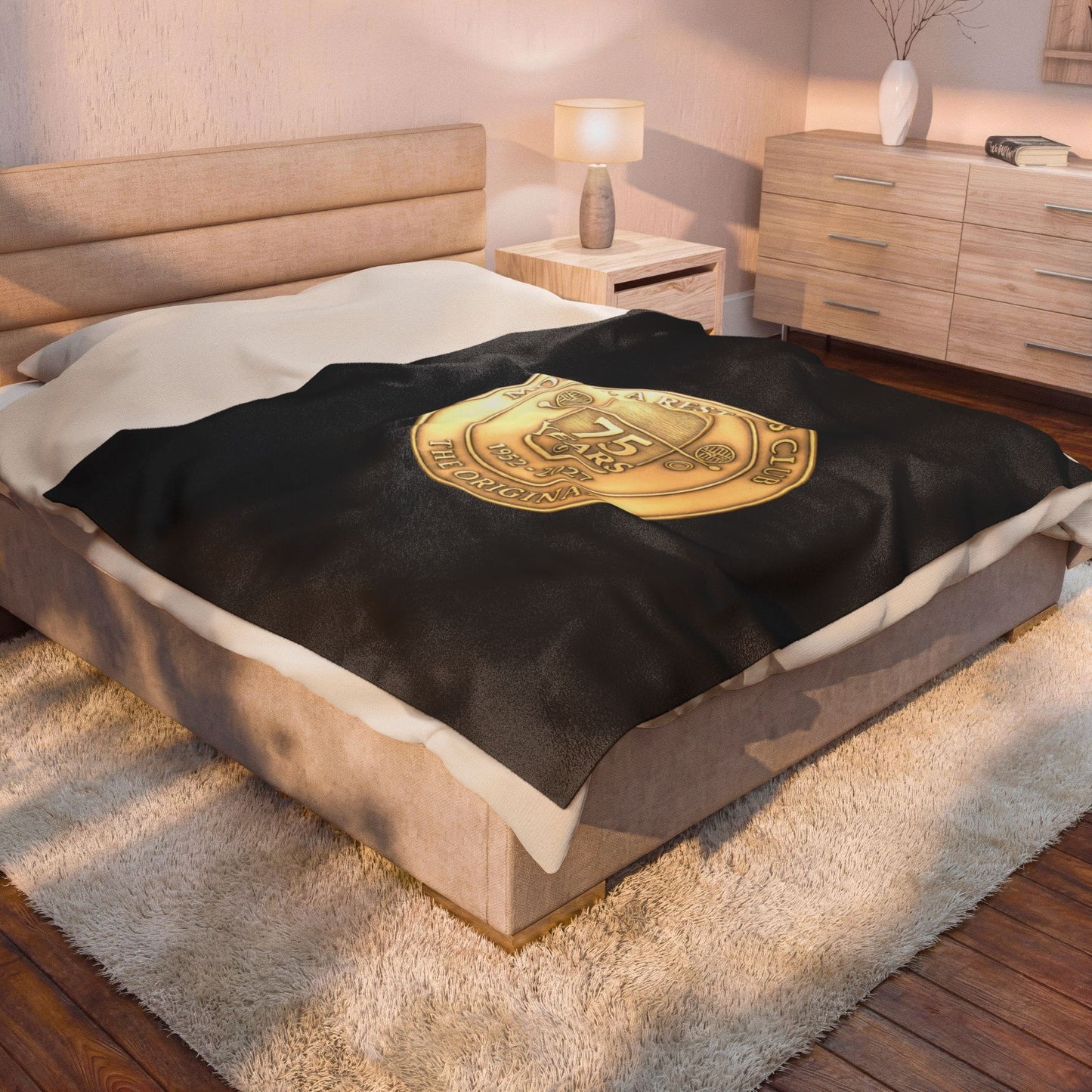 75 Years Model A Restorer's Club Commemorative Throw — Velveteen Plush Blanket