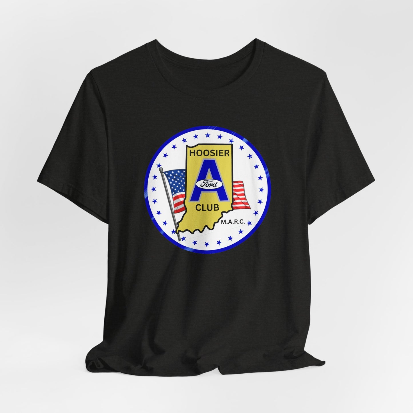 Hoosier A Ford Club Logo Tee — American Flag Indiana Pride T-Shirt
