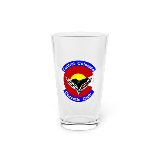 Central Colorado Corvette Club Pint Glass — 16oz Glass