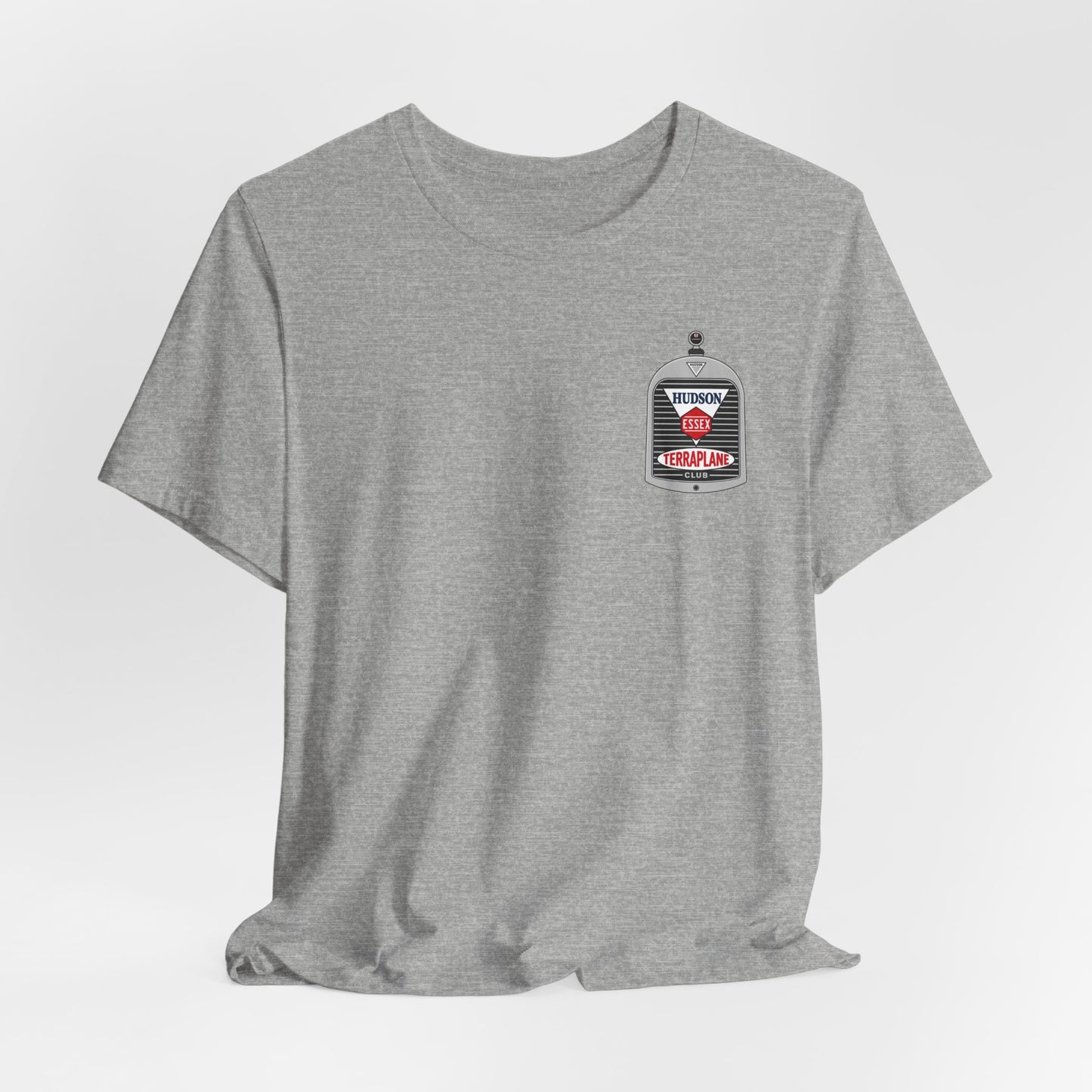 Hudson Essex Terraplane Club Small Chest Logo — Unisex Jersey Short Sleeve Tee