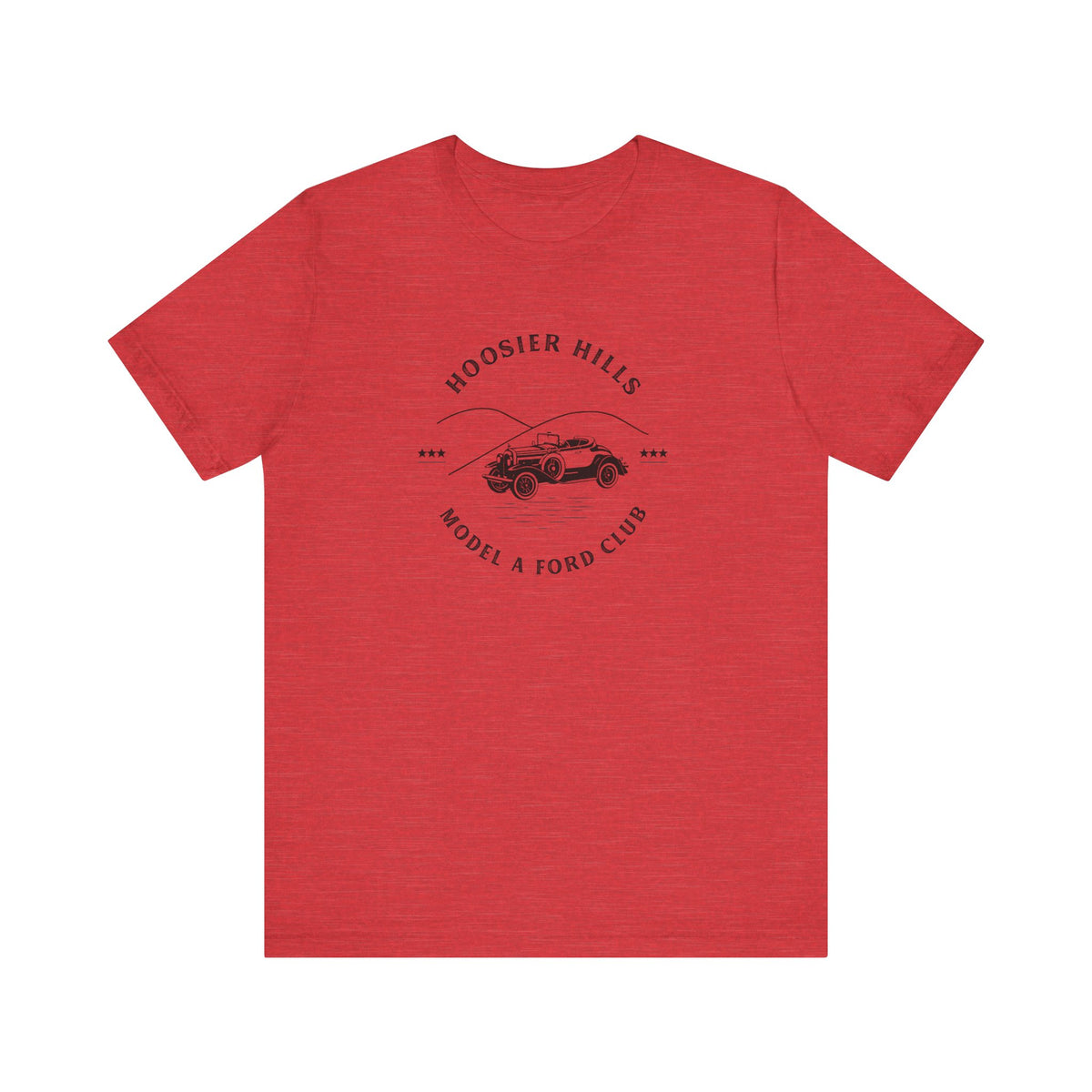 Hoosier Hills Model A Ford Club Unisex Jersey Short Sleeve Tee