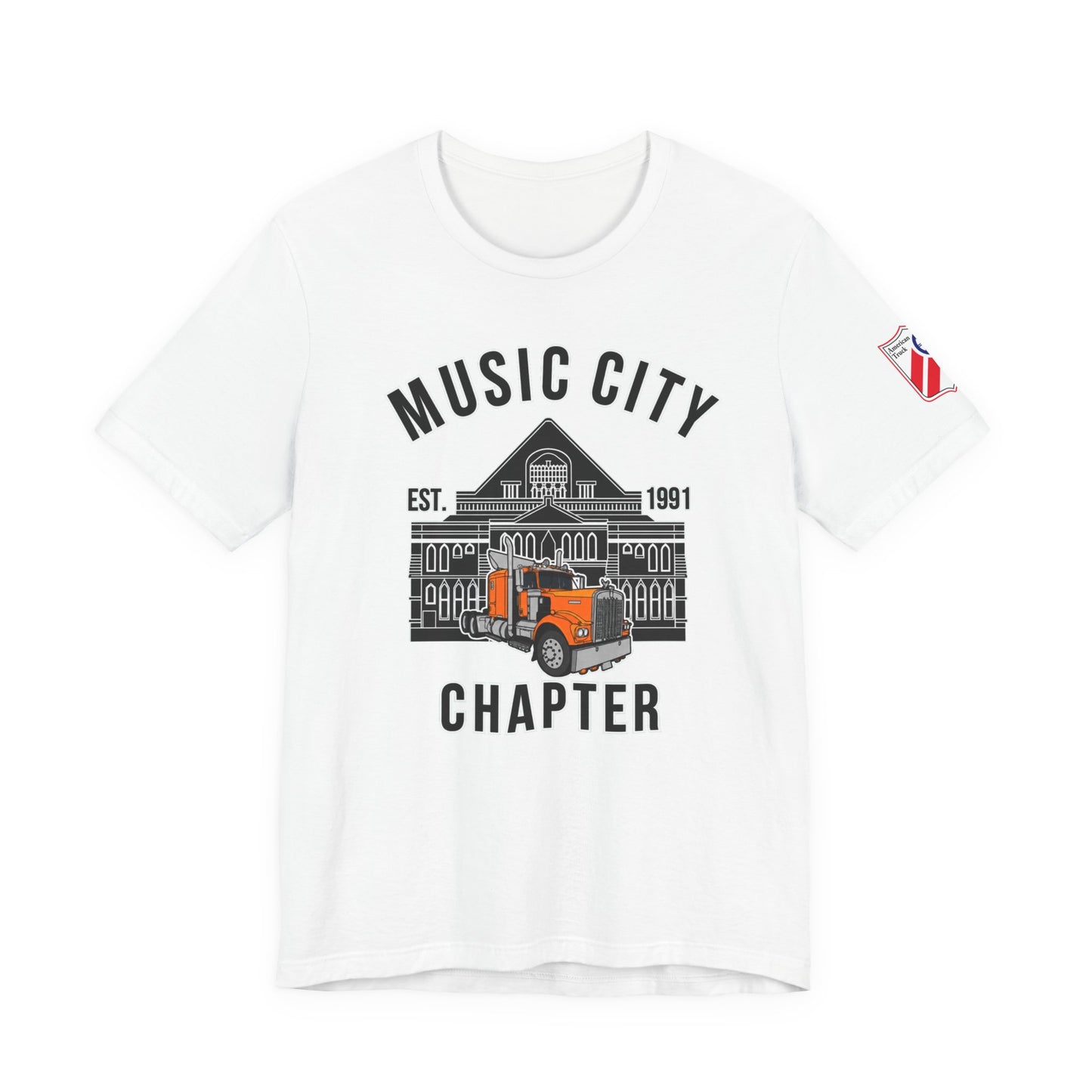 Music City Chapter ATHS Tee — Front Logo and Left Sleeve Logo