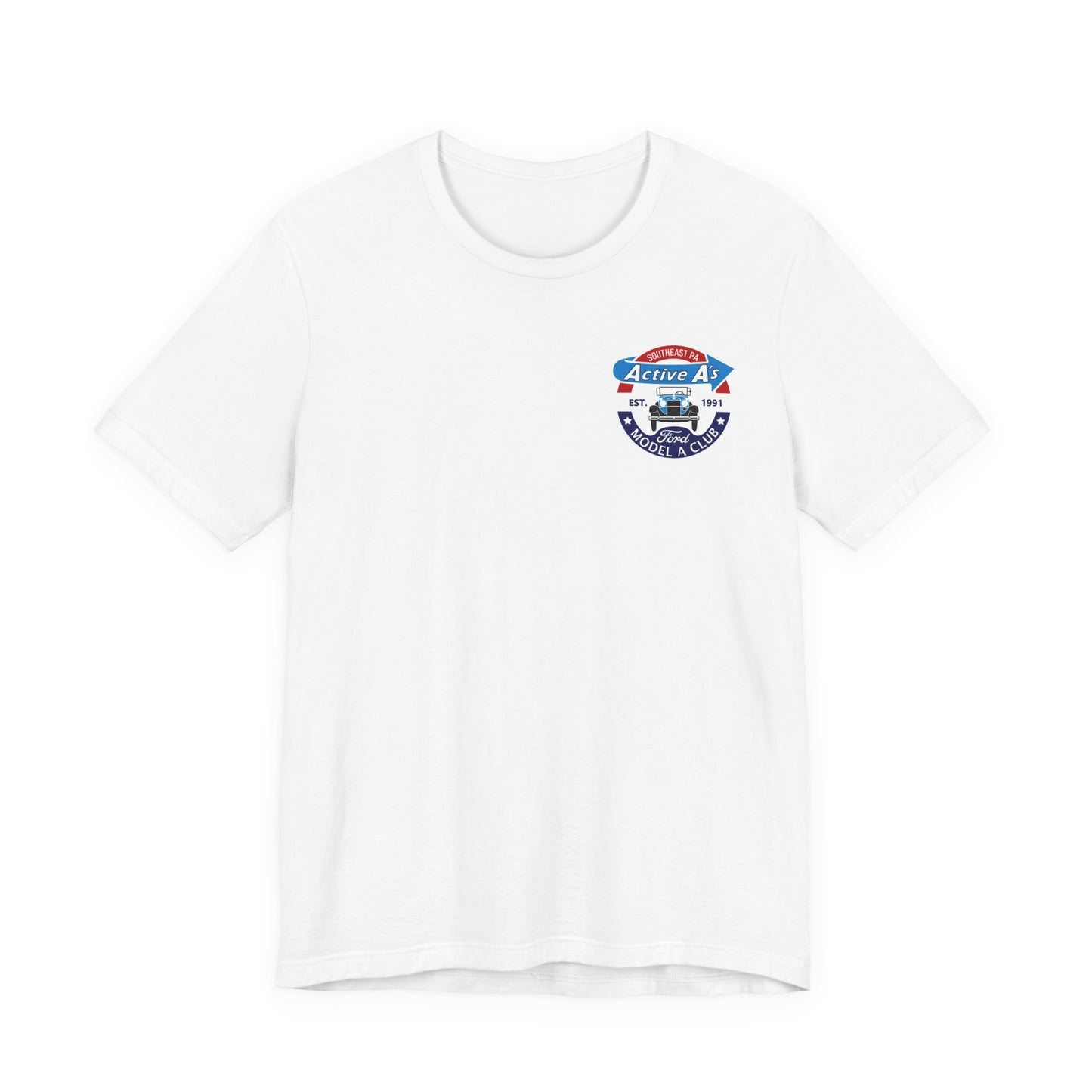Active A's (small front logo only) - Unisex Jersey Short Sleeve Shirt