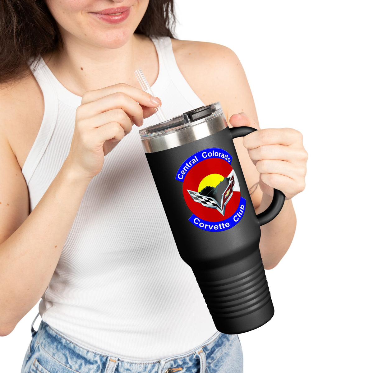 Central Colorado Corvette Club - Logo 40oz Insulated Travel Mug
