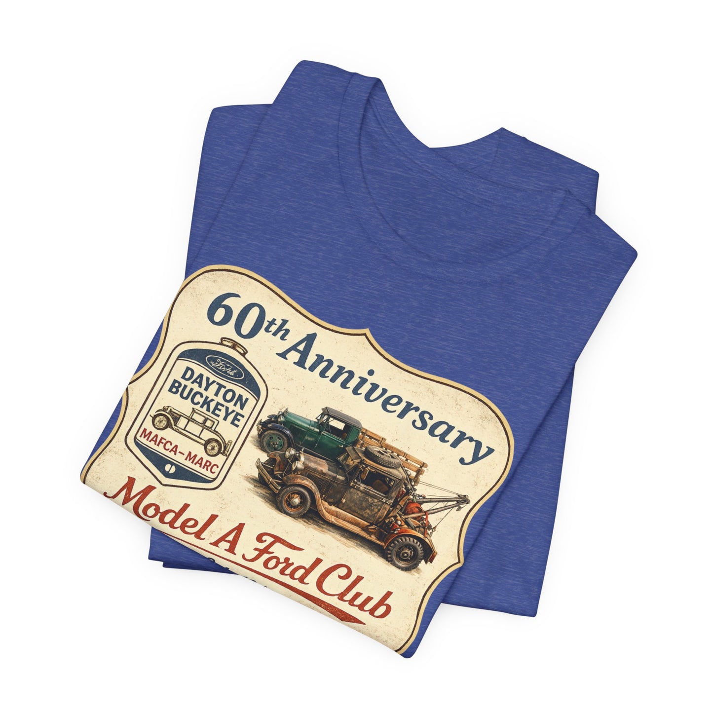 Dayton Buckeye Model A Ford Club 60th Anniversary Tee (JA) - Vintage Classic Truck Shirt
