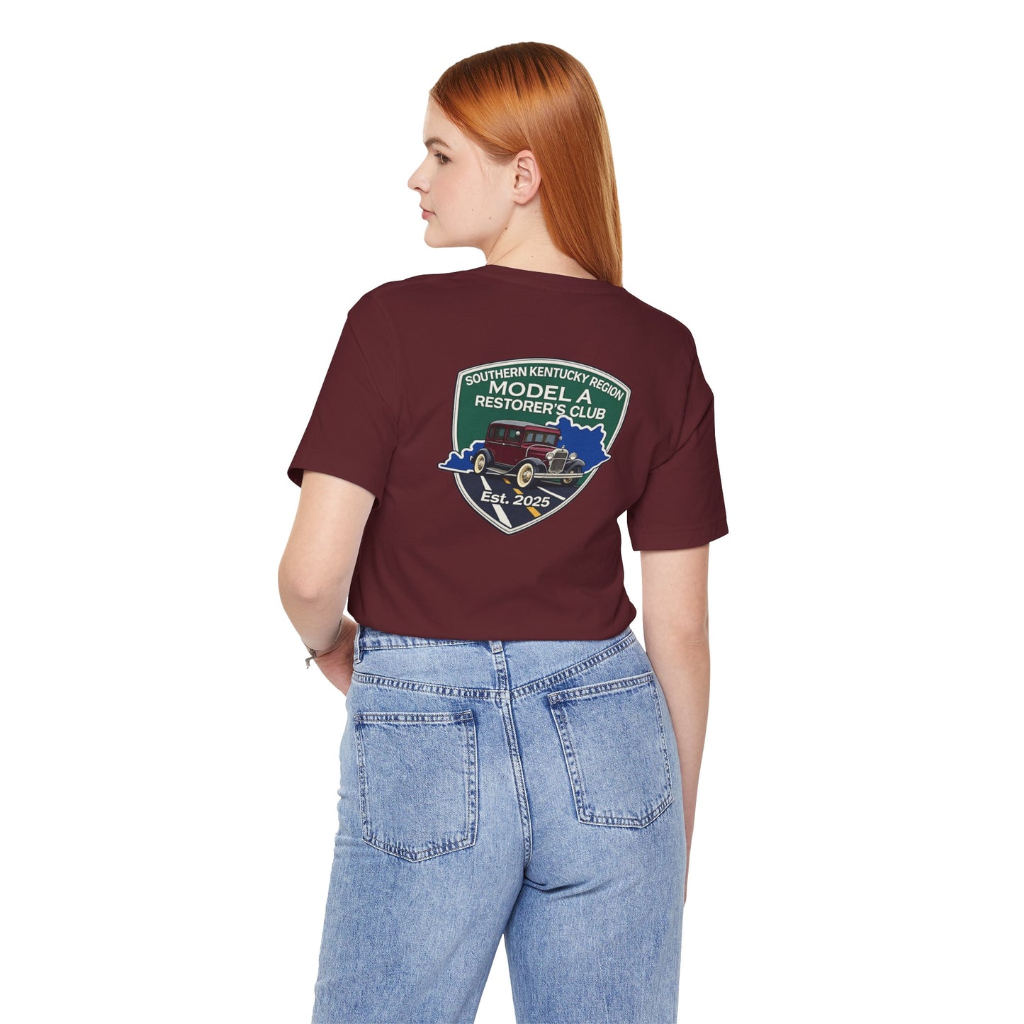 Southern Kentucky Region Model A Restorer's Club T‑Shirt — Front and Back Logos Unisex Jersey Short Sleeve Tee