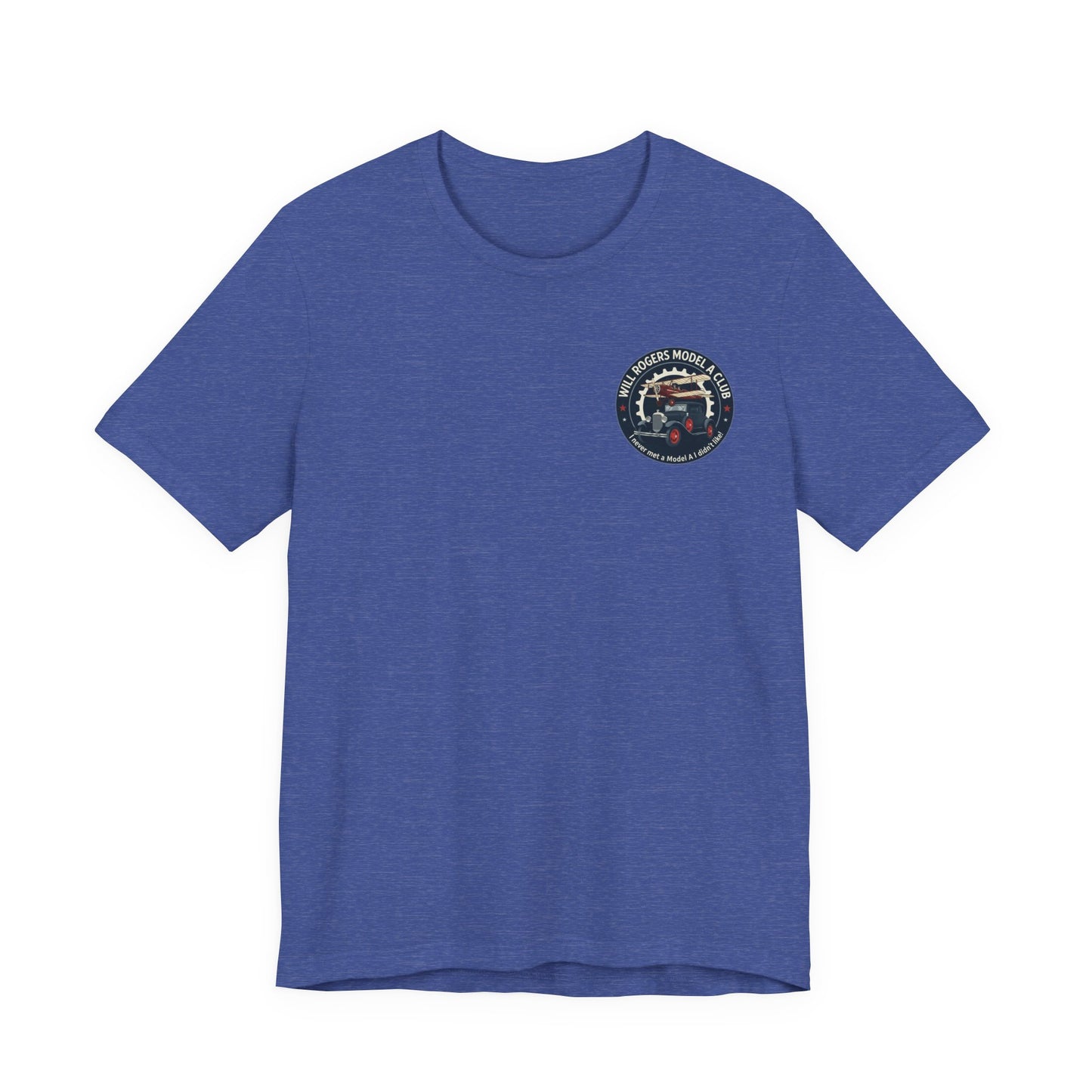 Will Rogers Model A Club – Vintage Car Graphic Tee (Front and Back Logos)