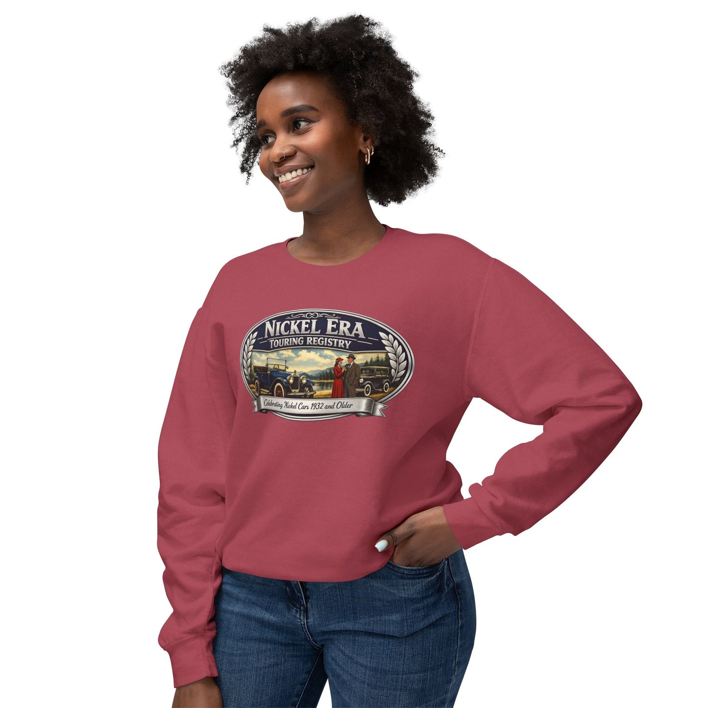 Nickel Era Touring Registry Retro Crewneck Lightweight Sweatshirt