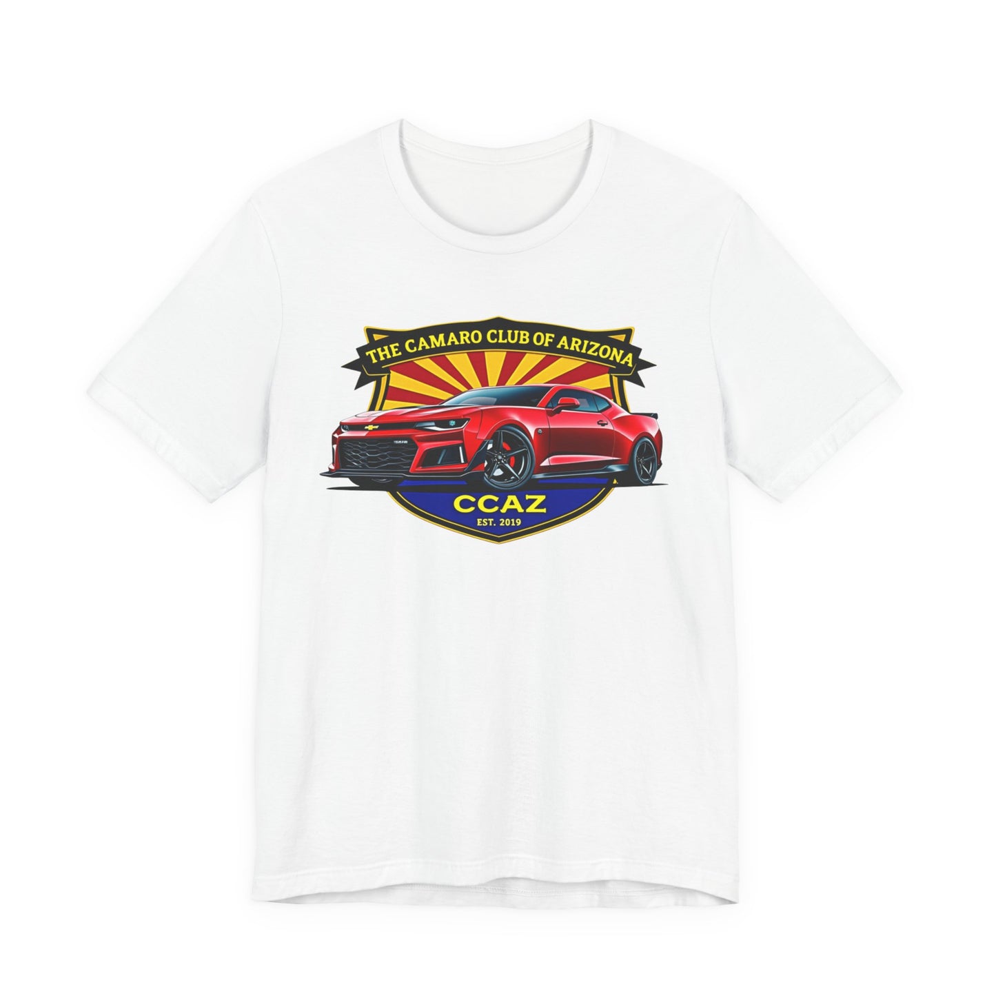 Camaro Club of Arizona T-Shirt – CCAZ Red Camaro Graphic Tee