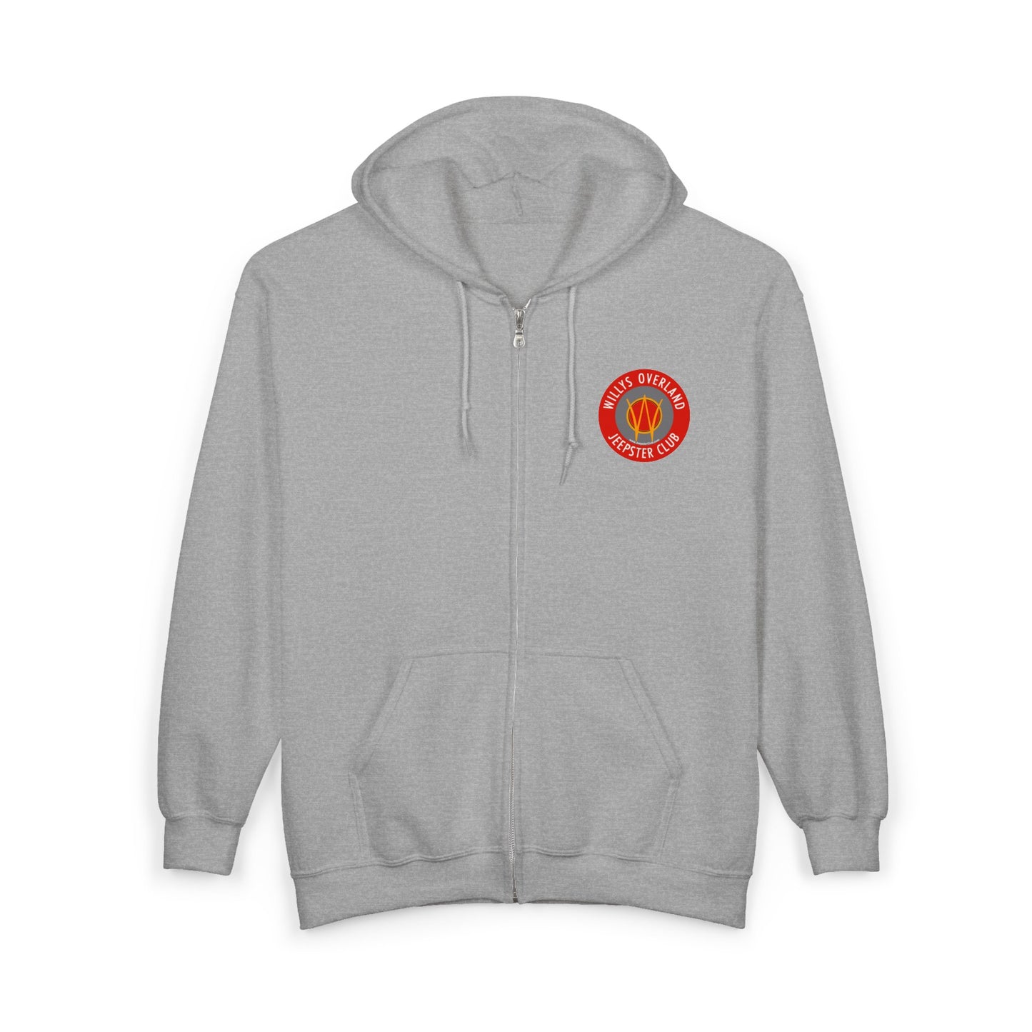 Vintage Willys Overland Jeepster Club Zip Hoodie