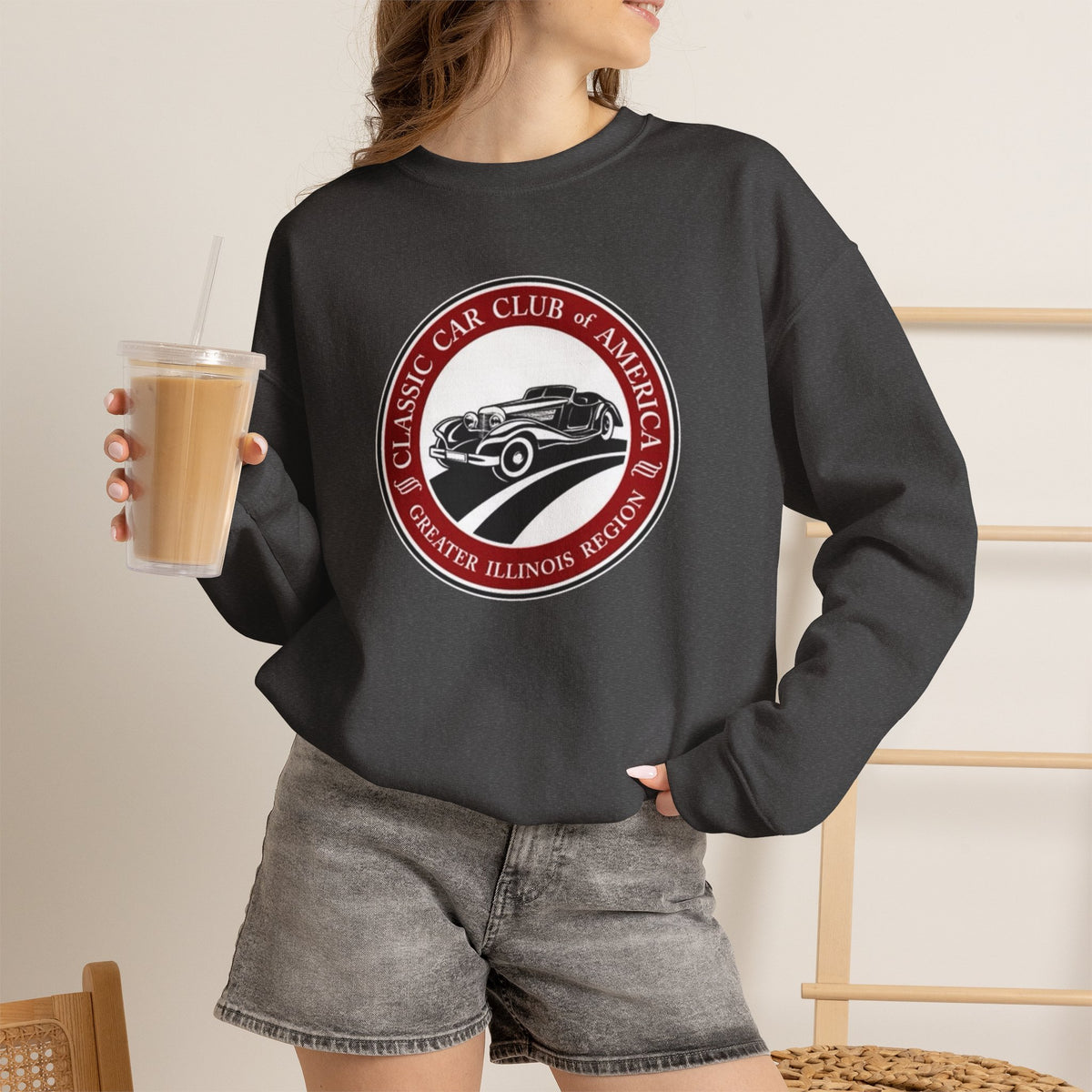 Classic Car Club of America Greater Illinois Region — Unisex Heavy Blend™ Crewneck Sweatshirt