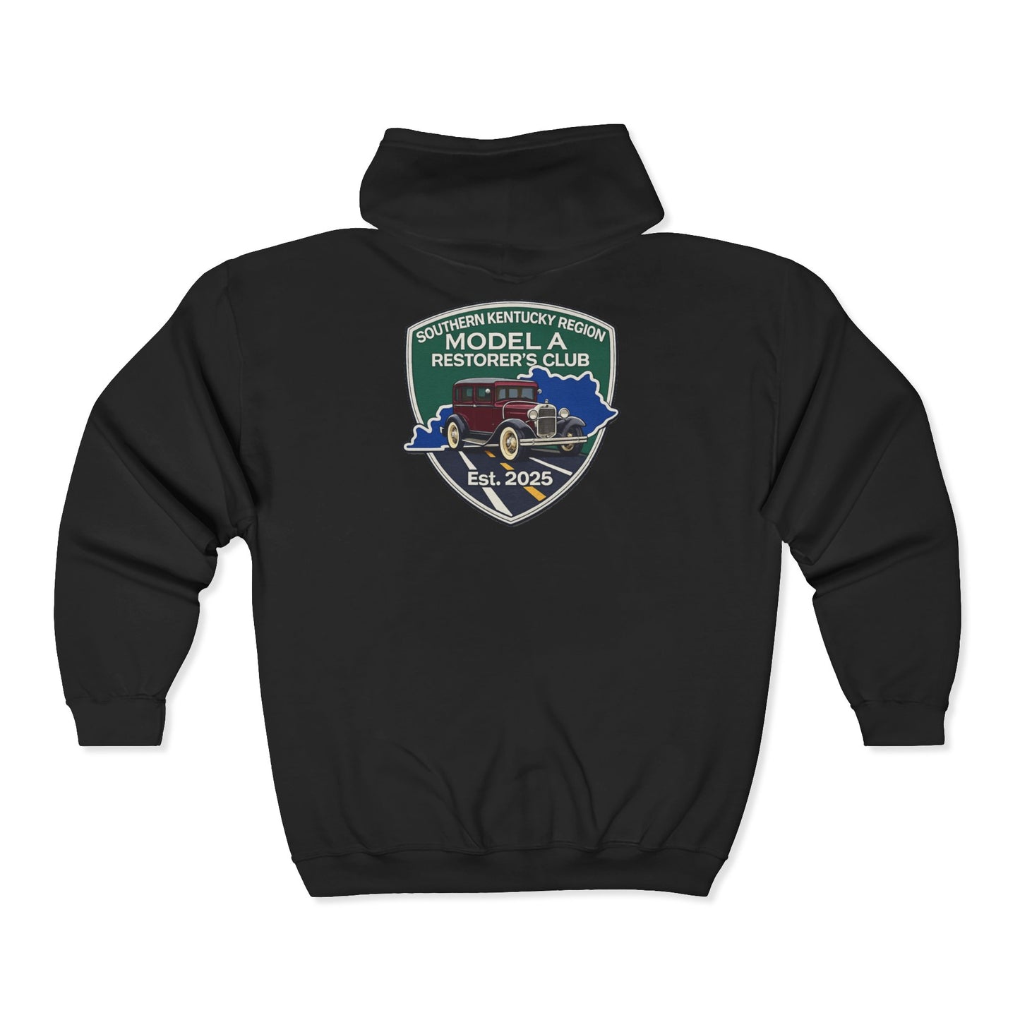 Southern Kentucky Region Model A Restorer's Club - Unisex Heavy Blend™ Full Zip Hooded Sweatshirt