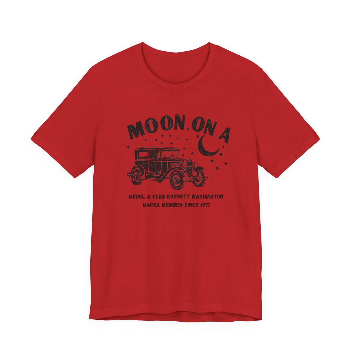 Moon On A Tee Graphic T-Shirt (Model A Club Everett WA)