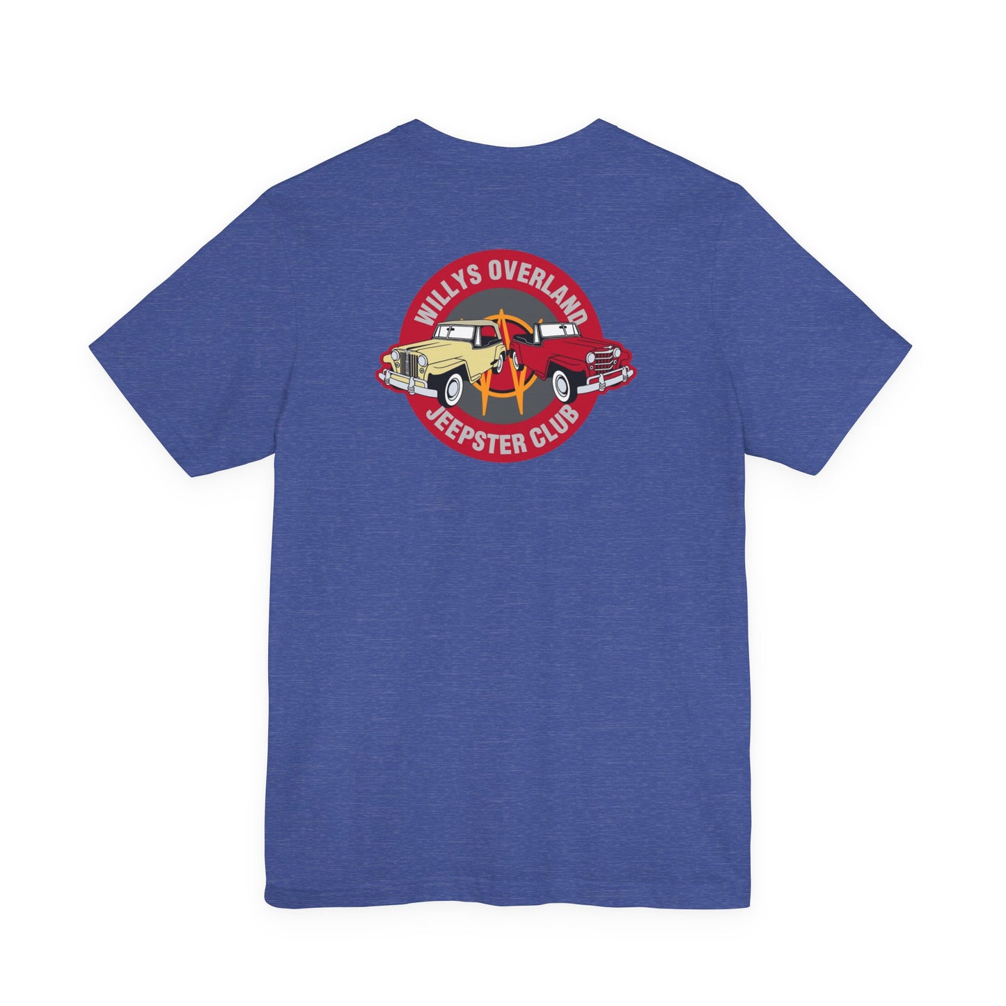 Willys Overland Jeepster Club T‑Shirt — Front and Back Logos