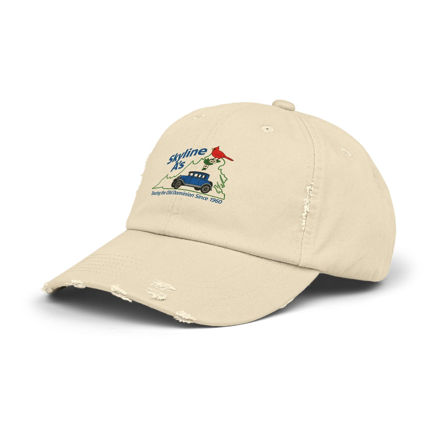 Skyline A's Distressed Baseball Cap (printed) — Vintage Hat