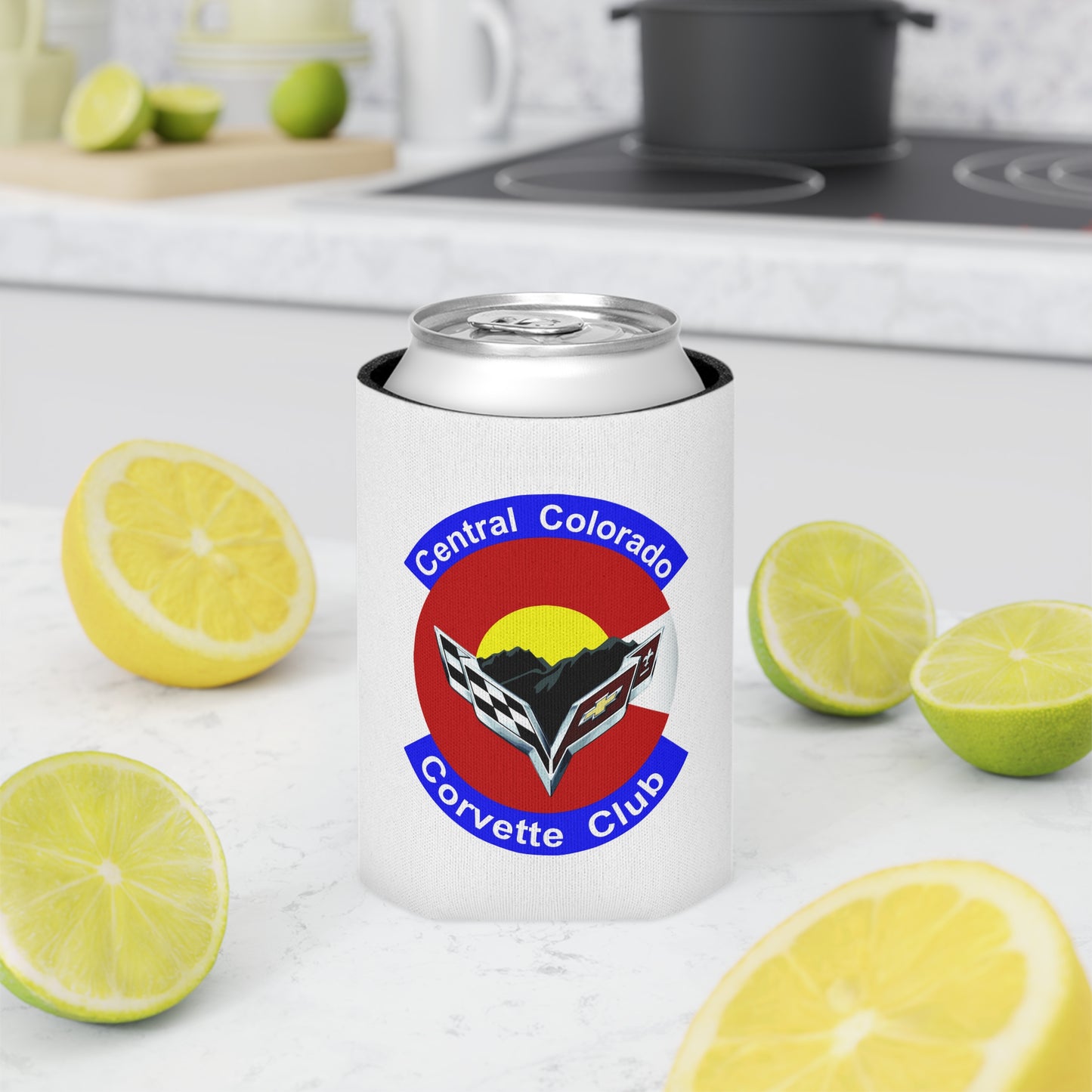 Central Colorado Corvette Club Can Cooler – Insulated Soda Koozie