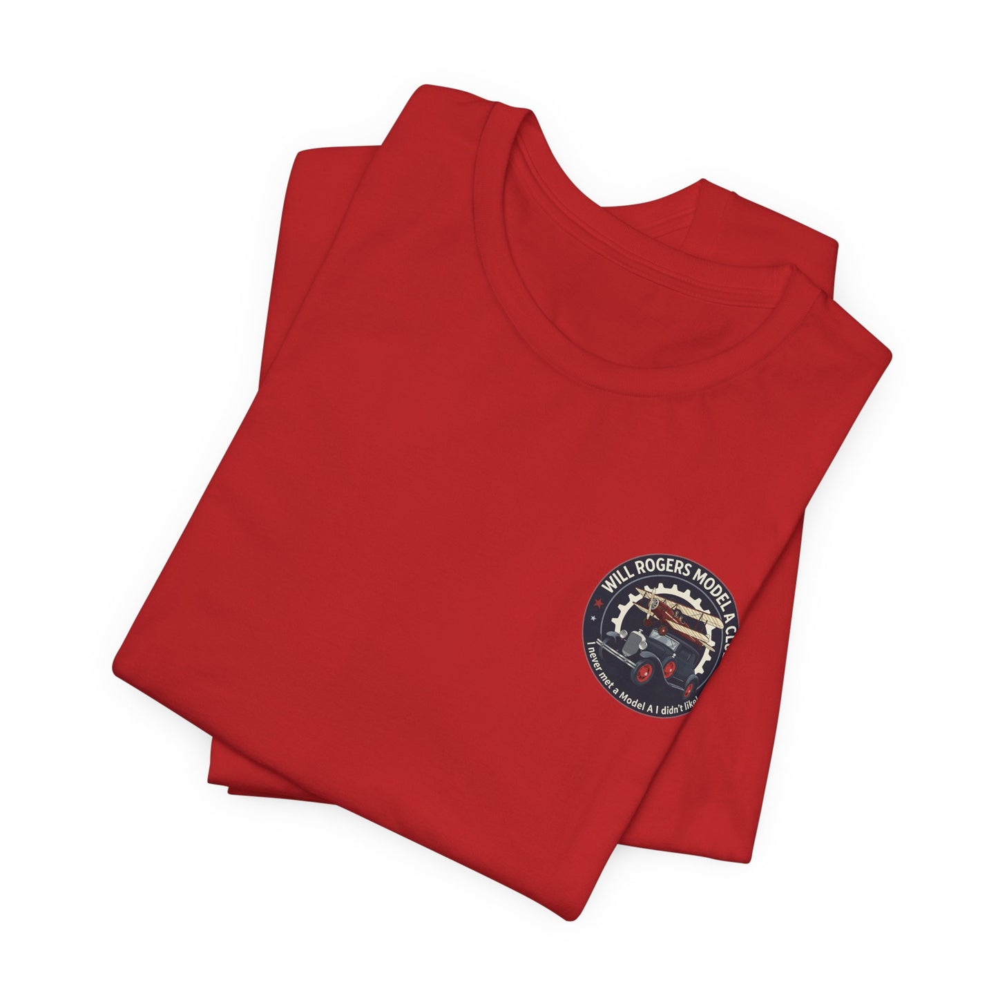 Will Rogers Model A Club (small front logo) Unisex Jersey Tee
